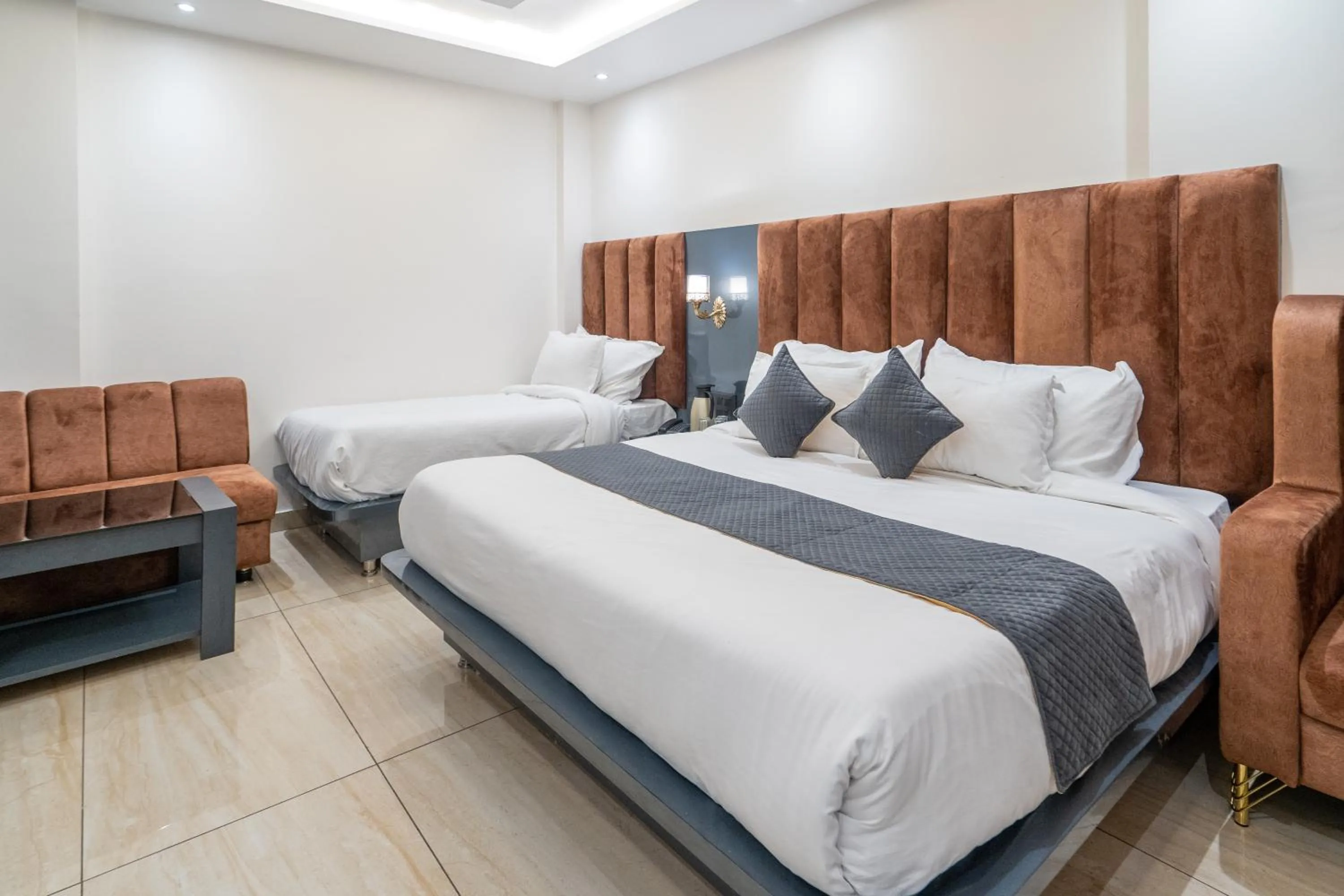 Bed in Hotel The Vaishvik