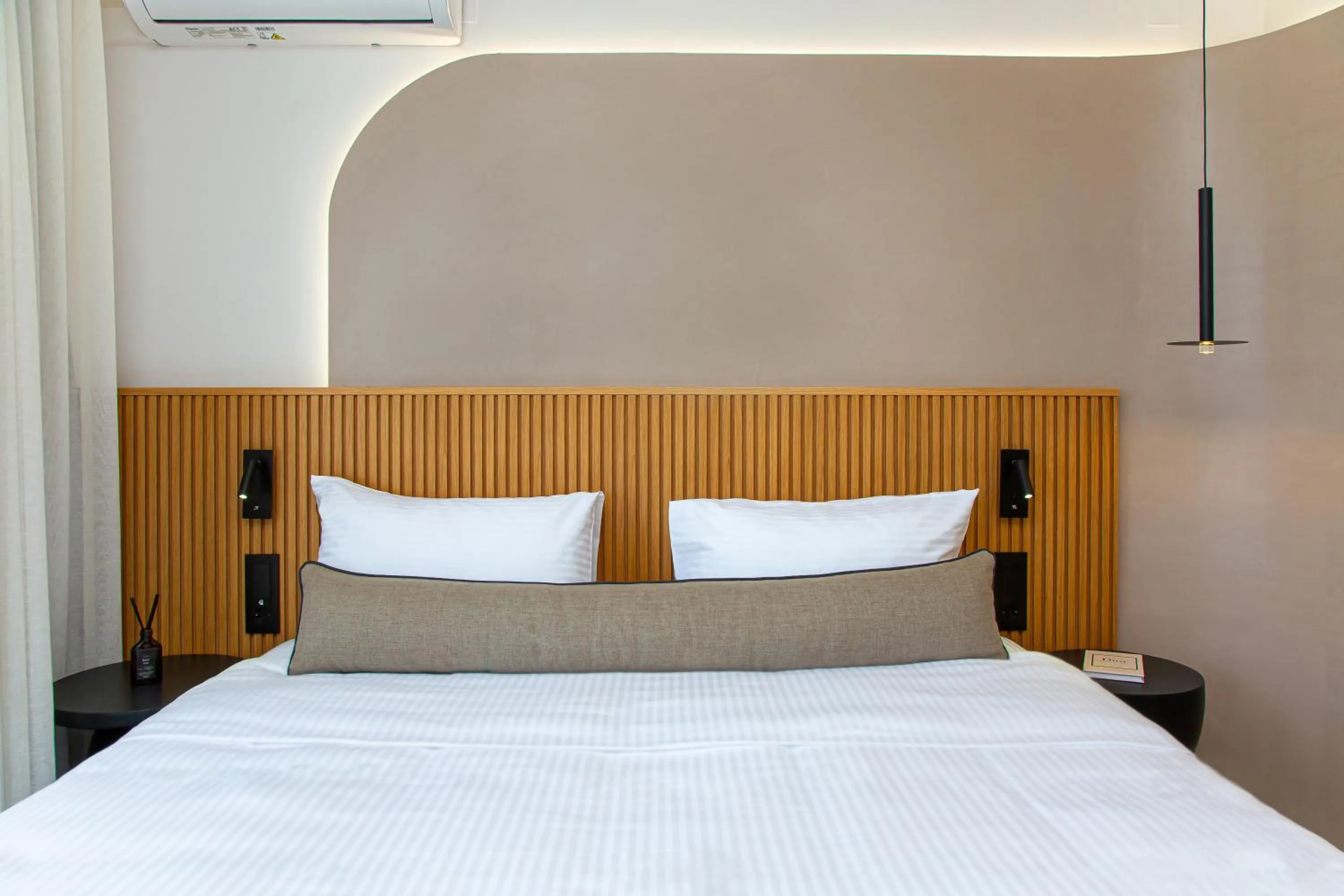 Bed in Aeolos Beach Resort