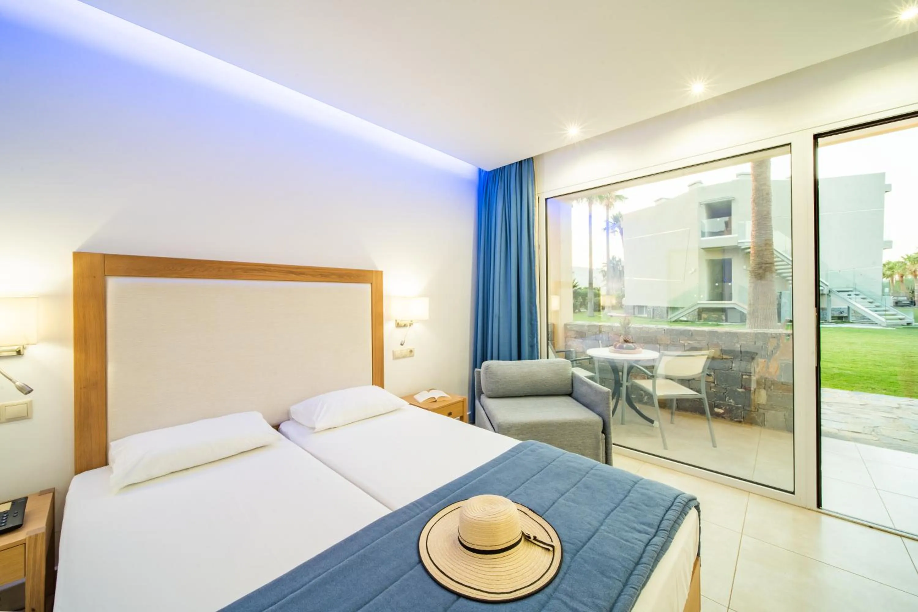 Bed in Aeolos Beach Resort