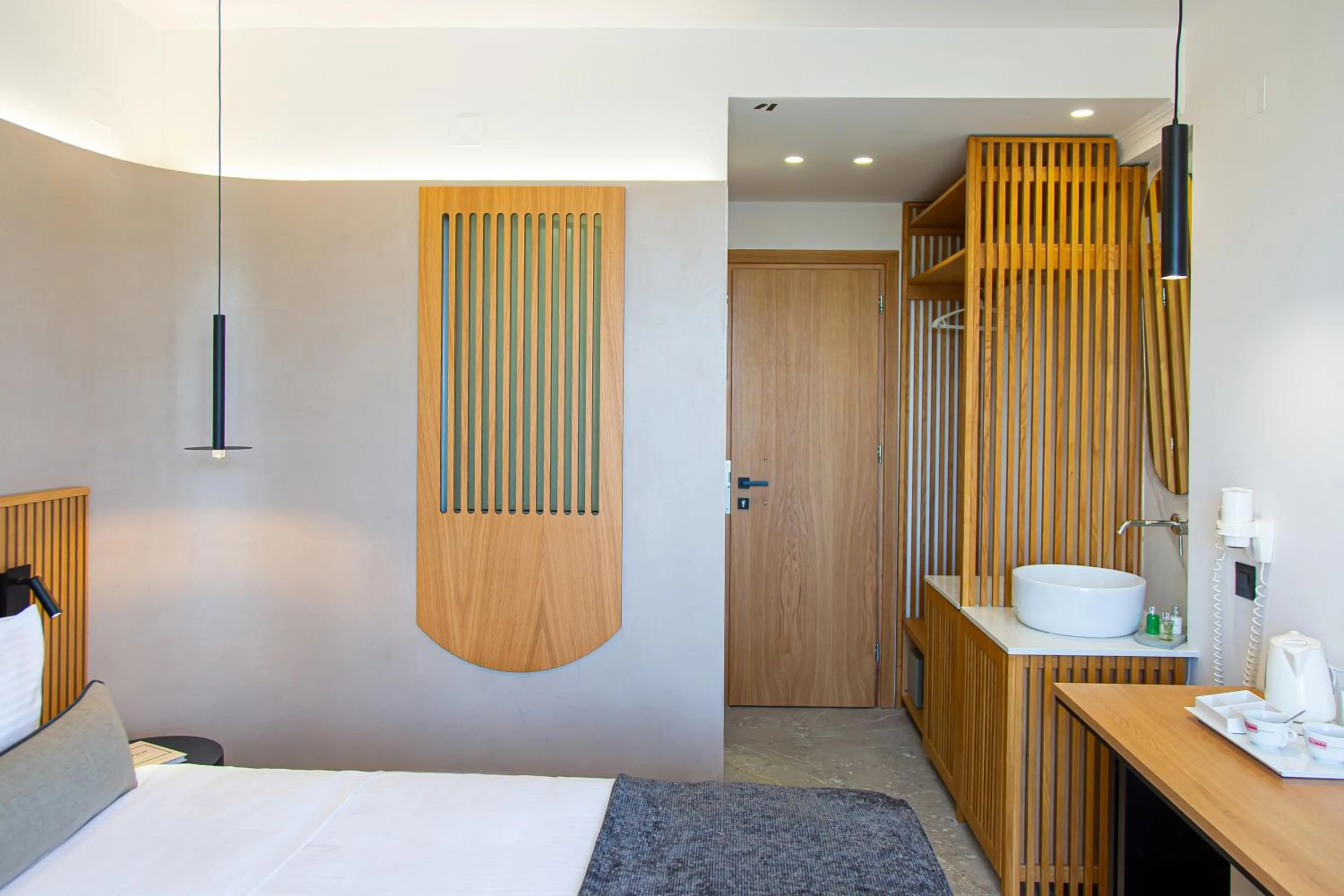 Bed in Aeolos Beach Resort