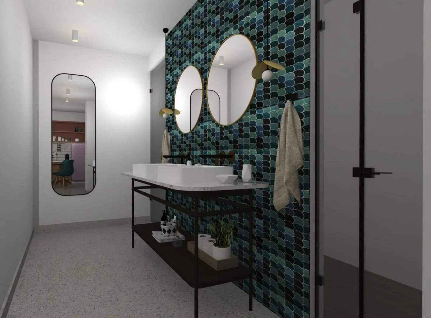 Bathroom in Rainbow Apartments