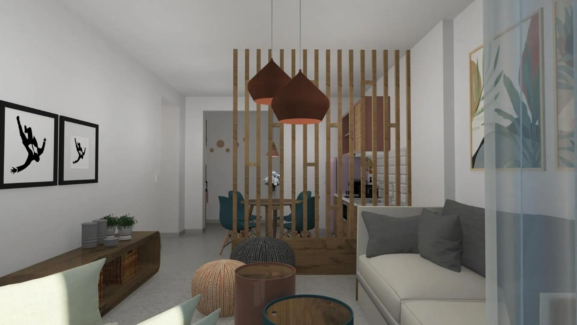 Living room in Rainbow Apartments