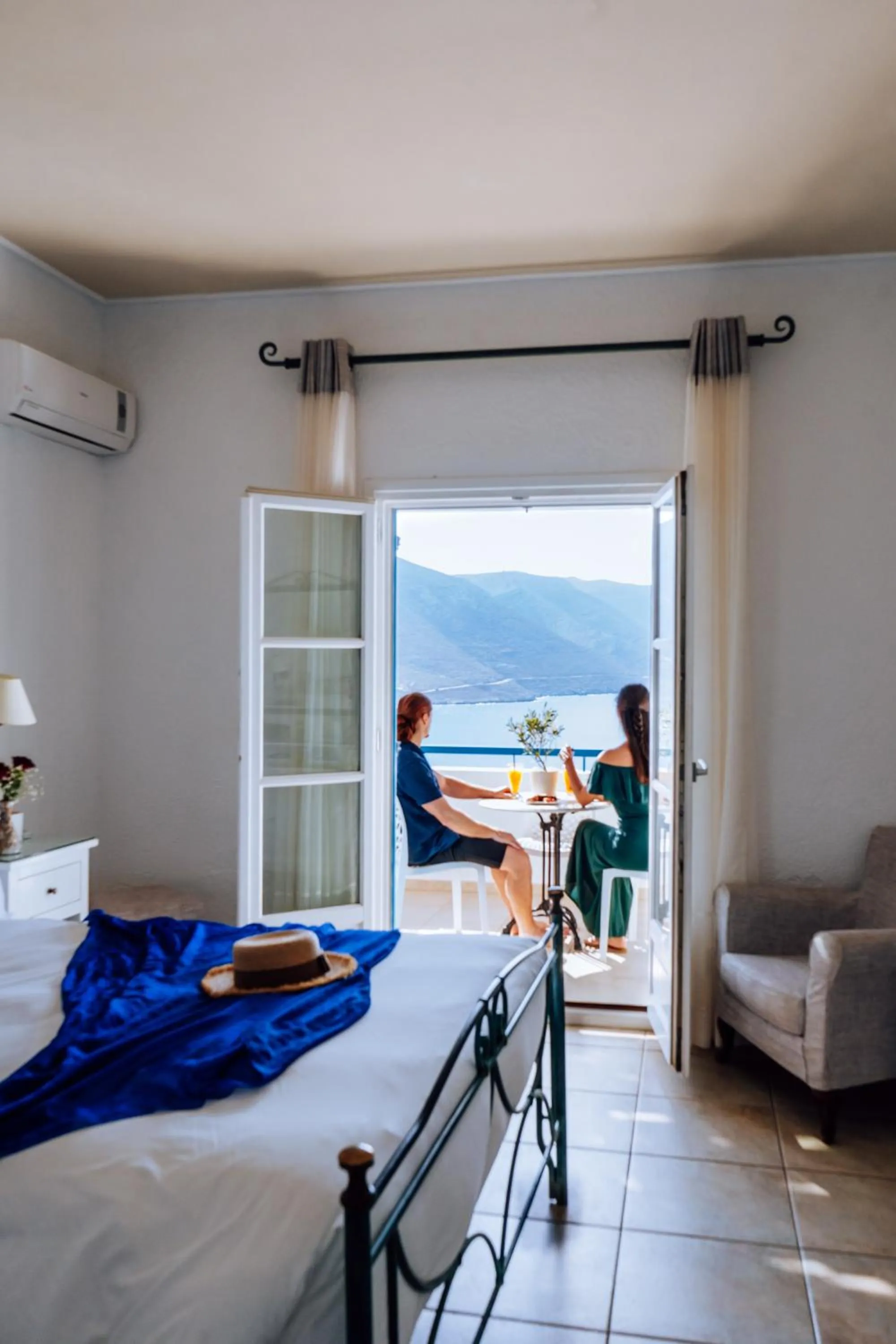 Bed in Aegialis Hotel & Spa