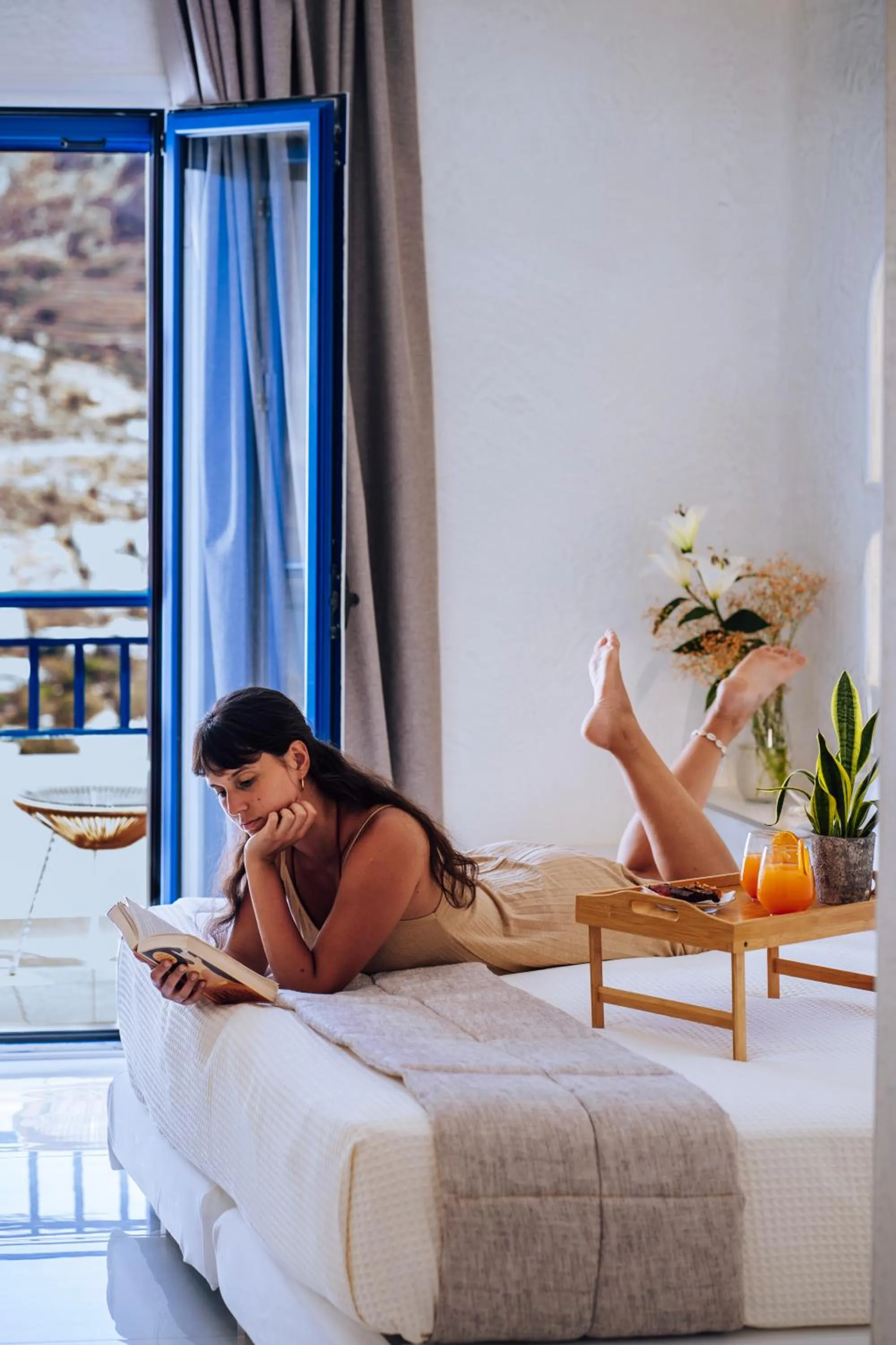 Bed in Aegialis Hotel & Spa