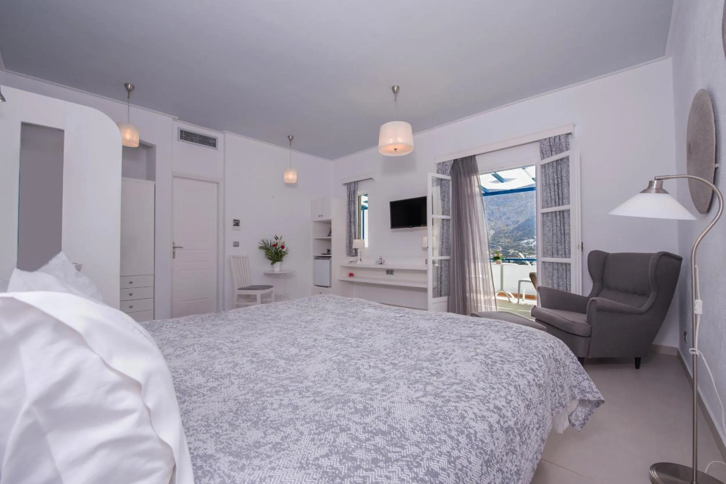 Bed in Aegialis Hotel & Spa