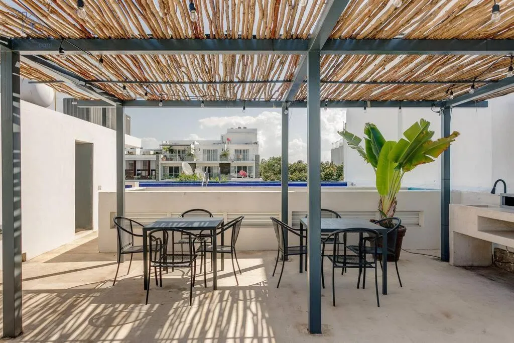 Balcony/Terrace in Dpto a 5 min de la Playa con Piscina y Rooftop