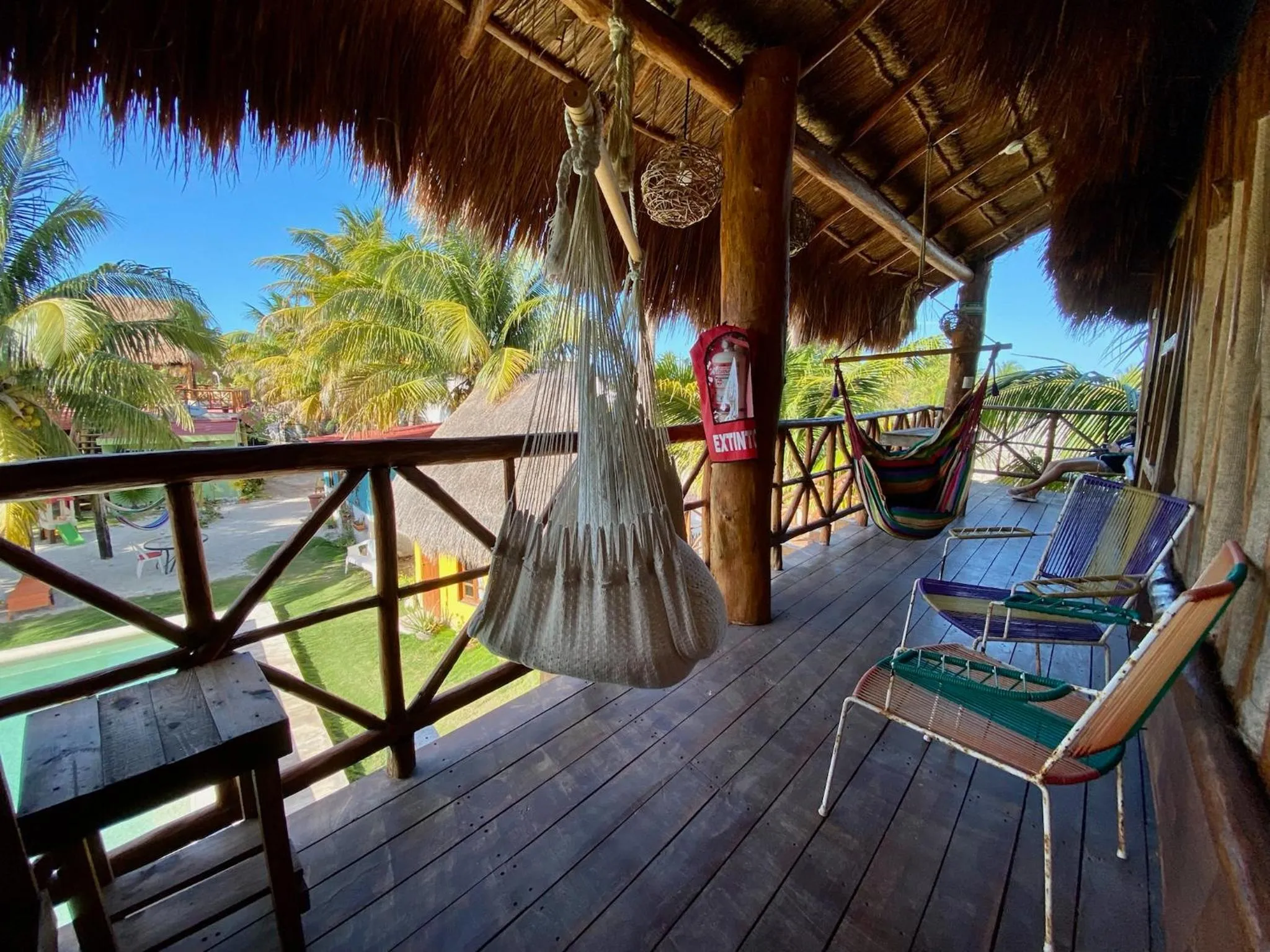 Balcony/Terrace in Cabañas Frida