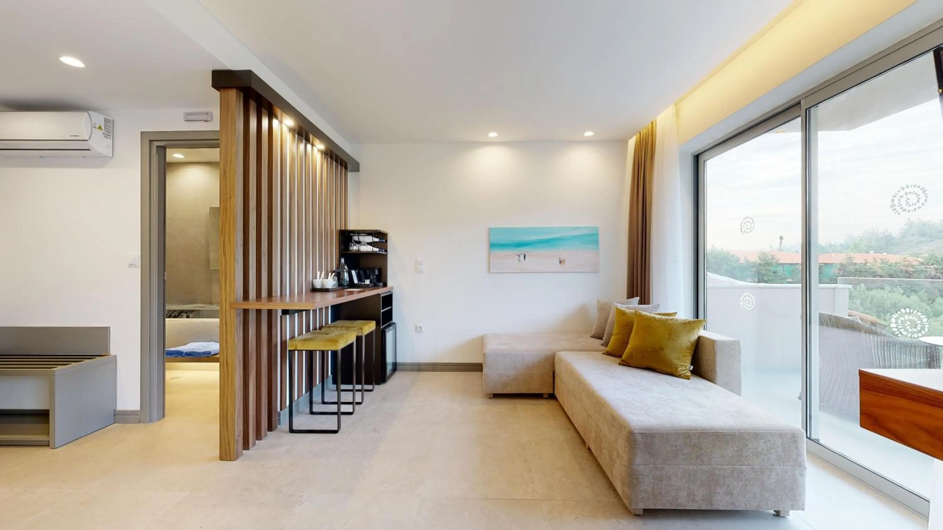 Living room in Acrotel Athena Pallas & Residence