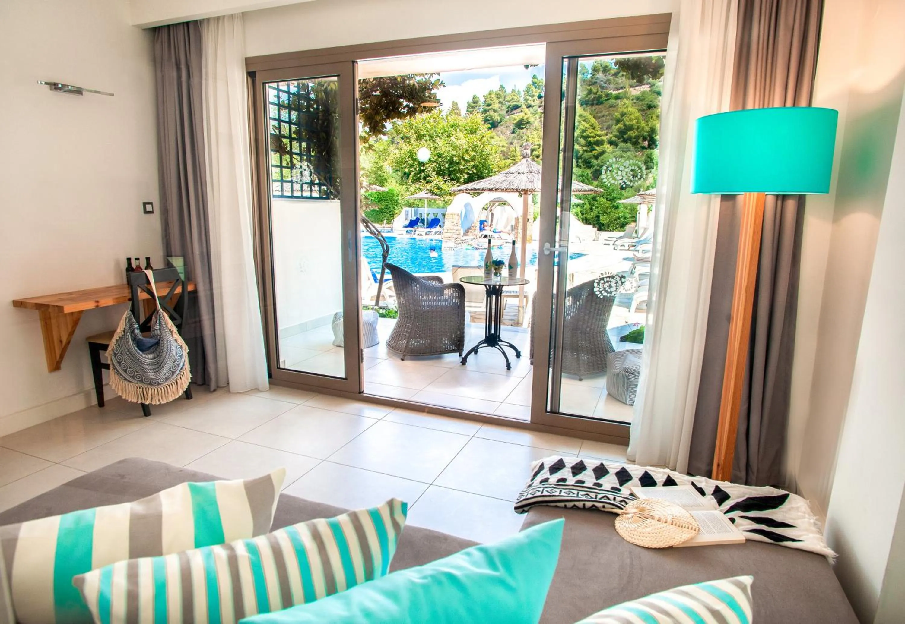 Seating area in Acrotel Athena Pallas & Residence