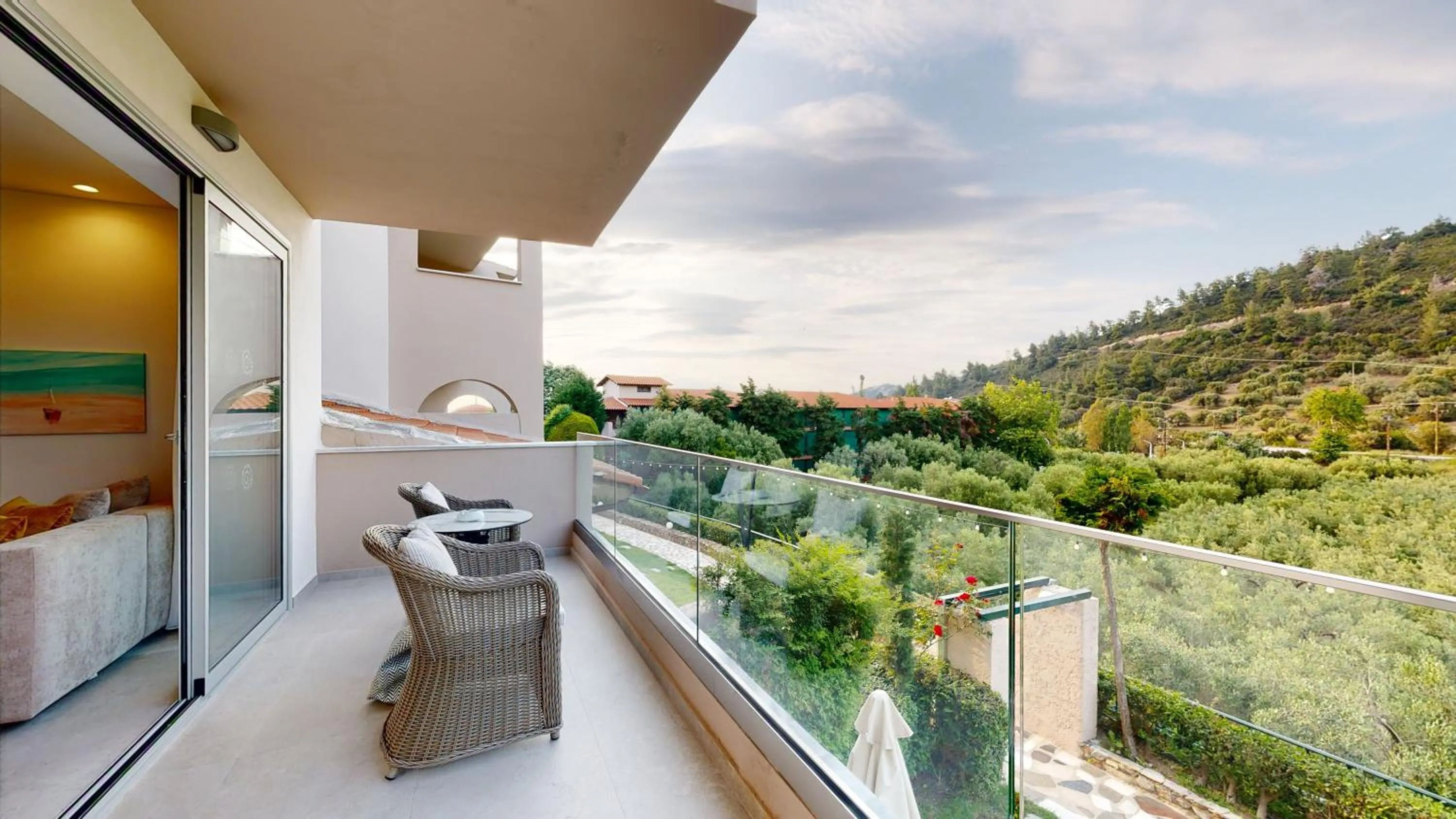 Balcony/Terrace in Acrotel Athena Pallas & Residence