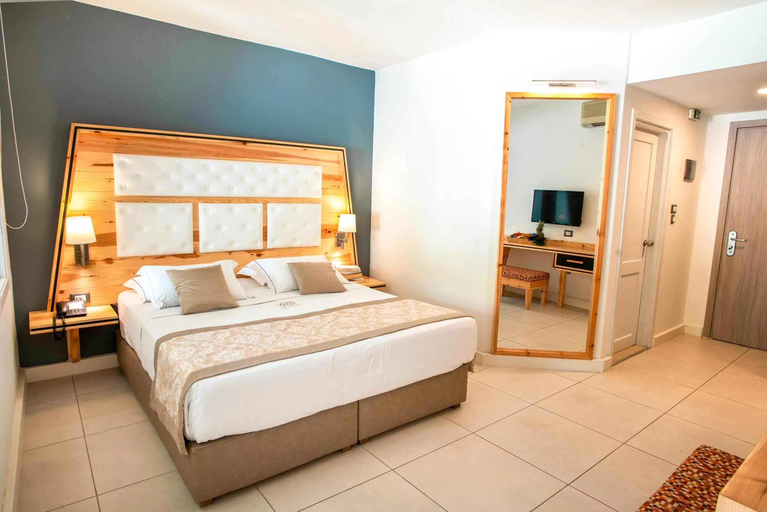 Bed in Acrotel Athena Pallas & Residence