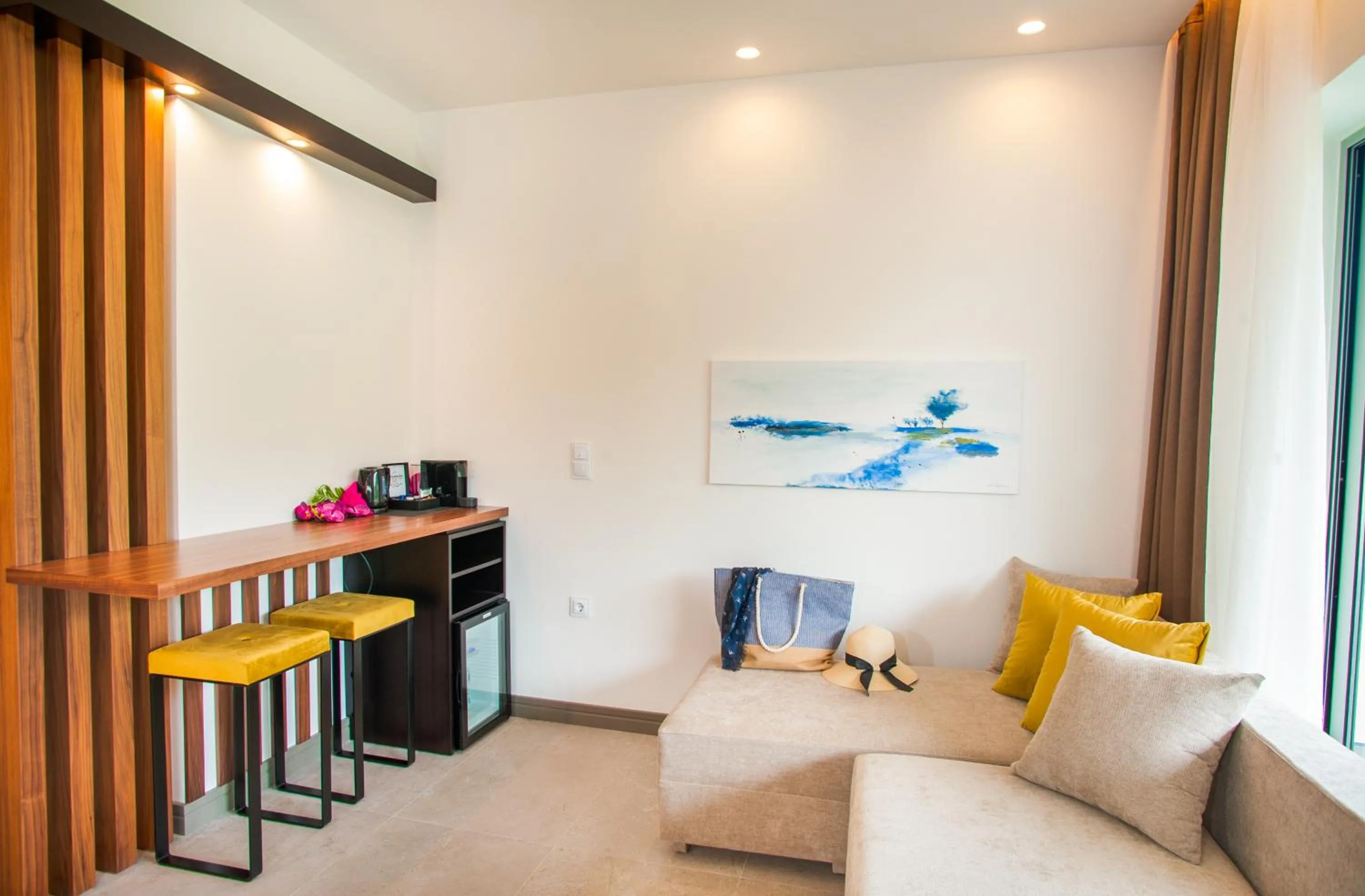 Seating area in Acrotel Athena Pallas & Residence