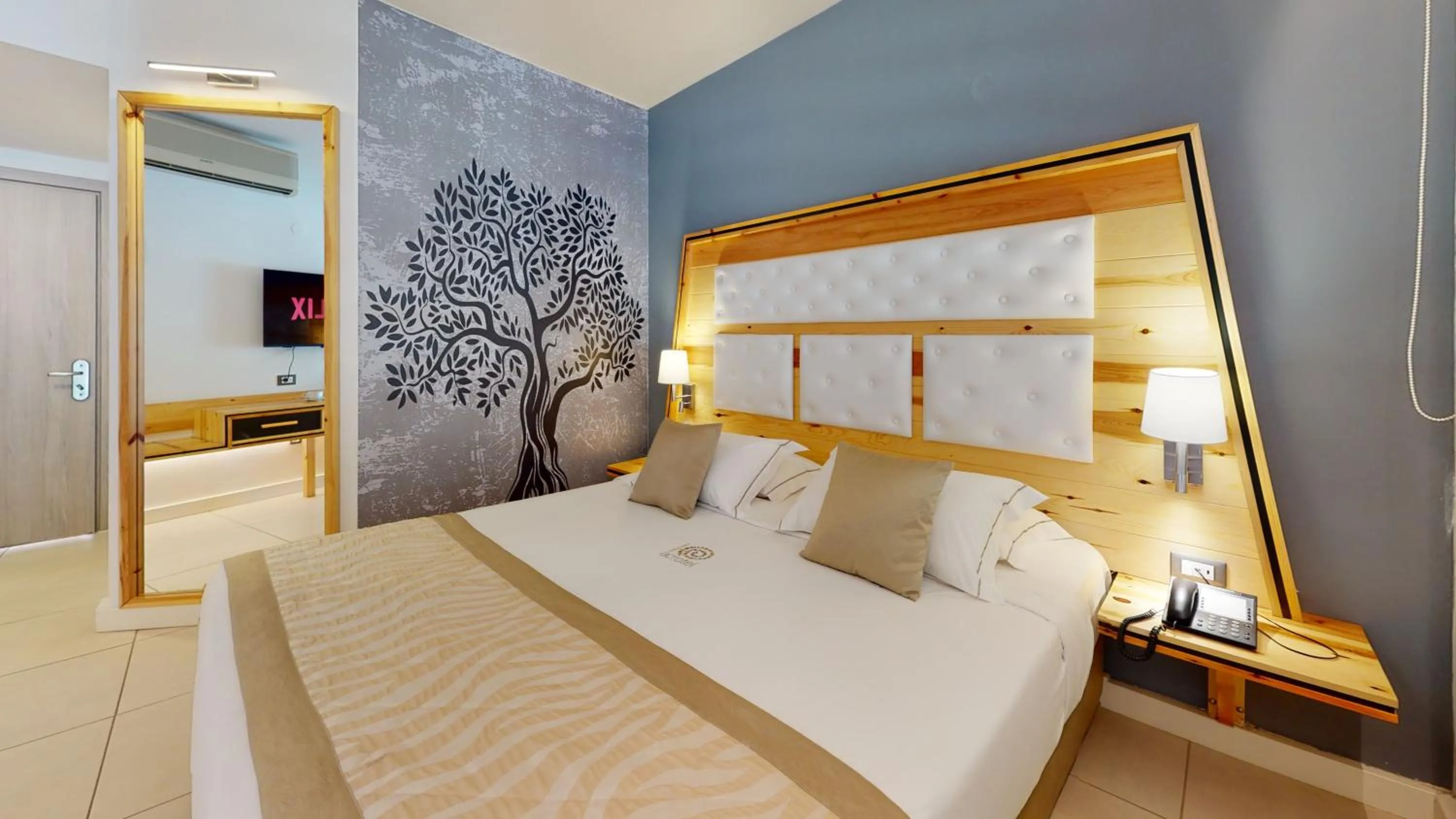 Bed in Acrotel Athena Pallas & Residence