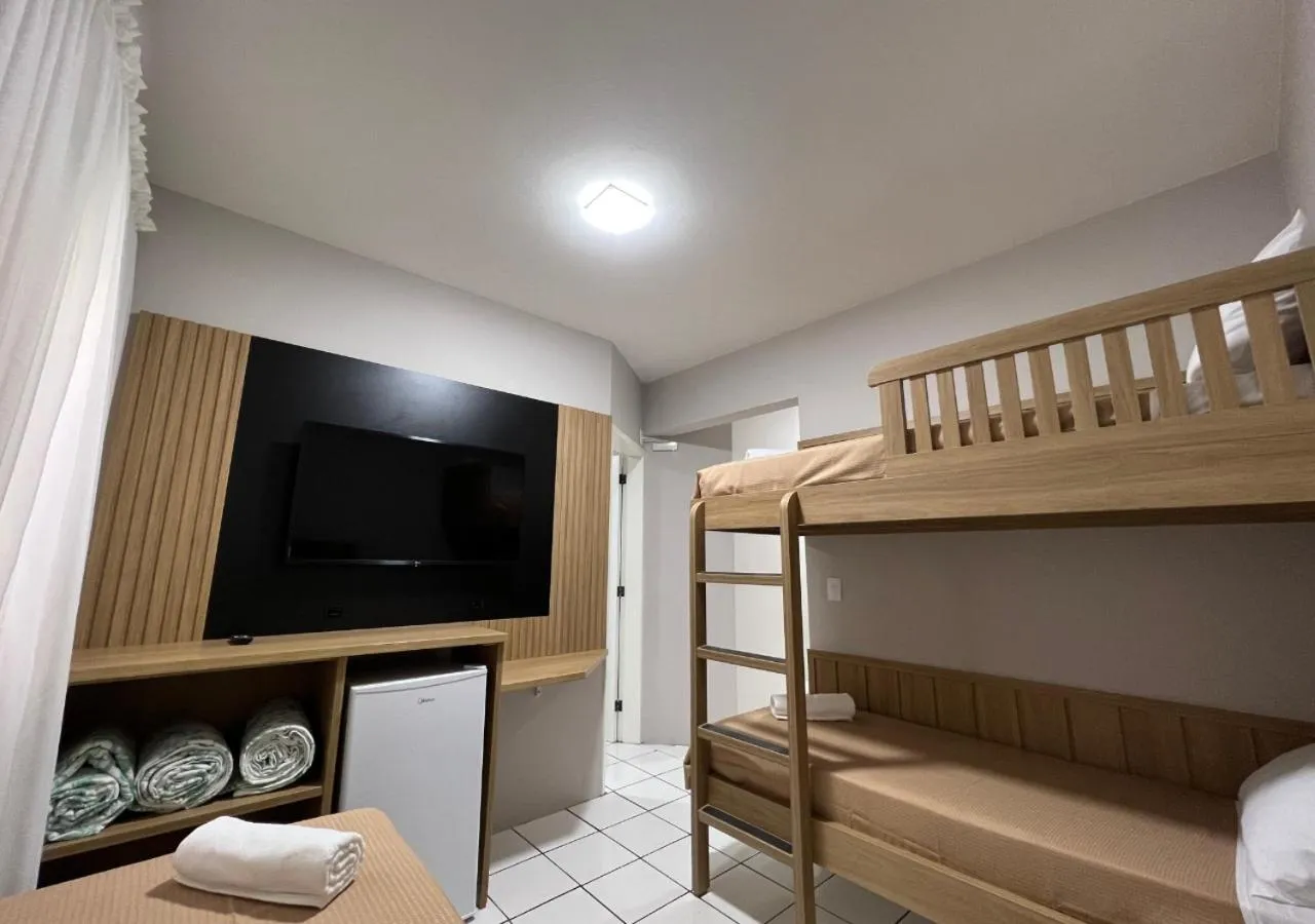 Photo of the whole room, Bed in Ilha Forte Praia Hotel