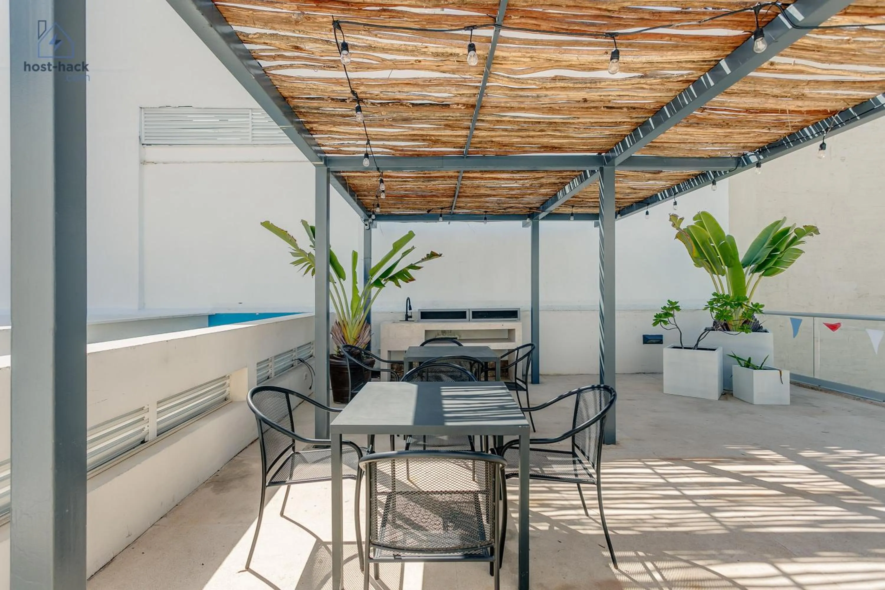 Balcony/Terrace in Peaceful Rooftop with Pool Close to the 5th Avenue - Danzamar 8