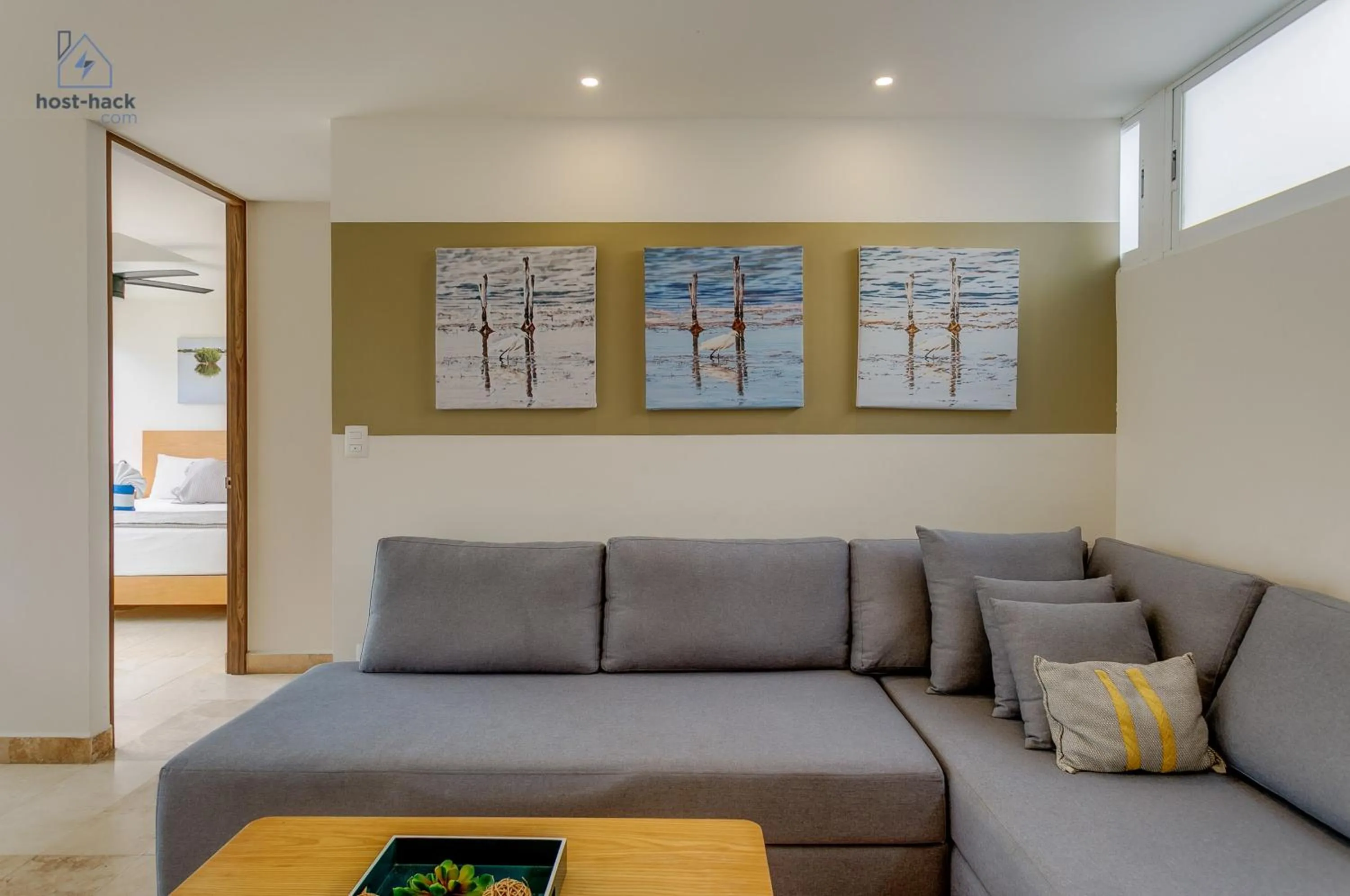 Living room in Peaceful Rooftop with Pool Close to the 5th Avenue - Danzamar 8