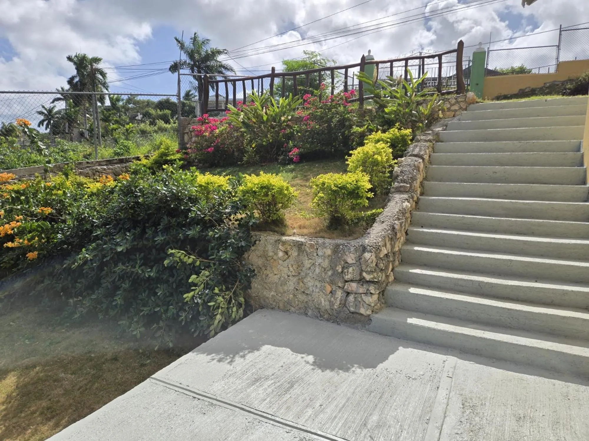 Garden view in Poinciana House