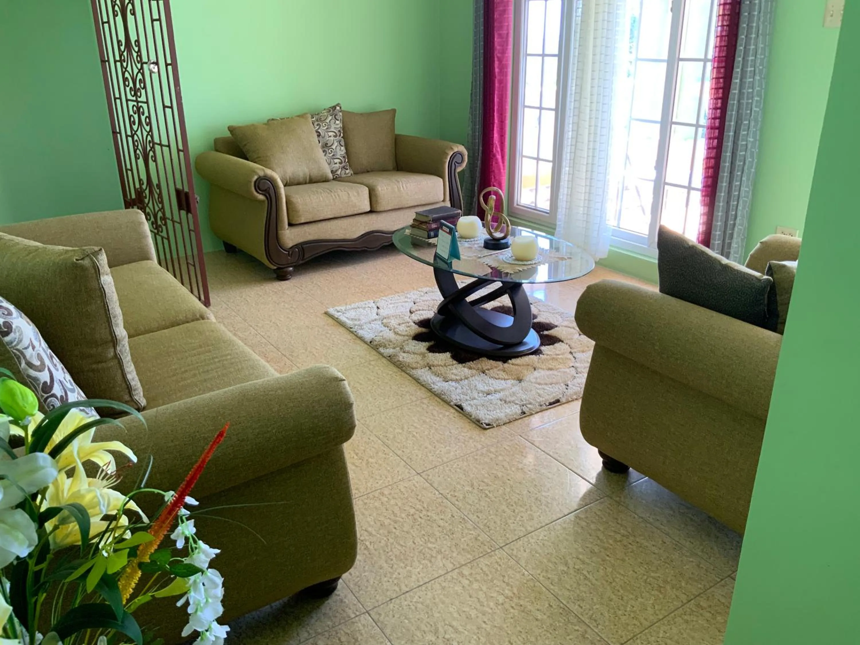 Seating area in Poinciana House