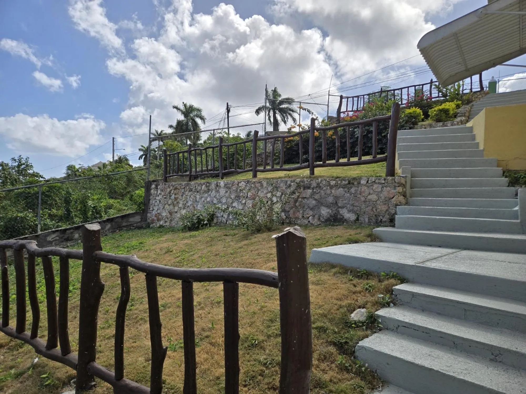 Garden view in Poinciana House