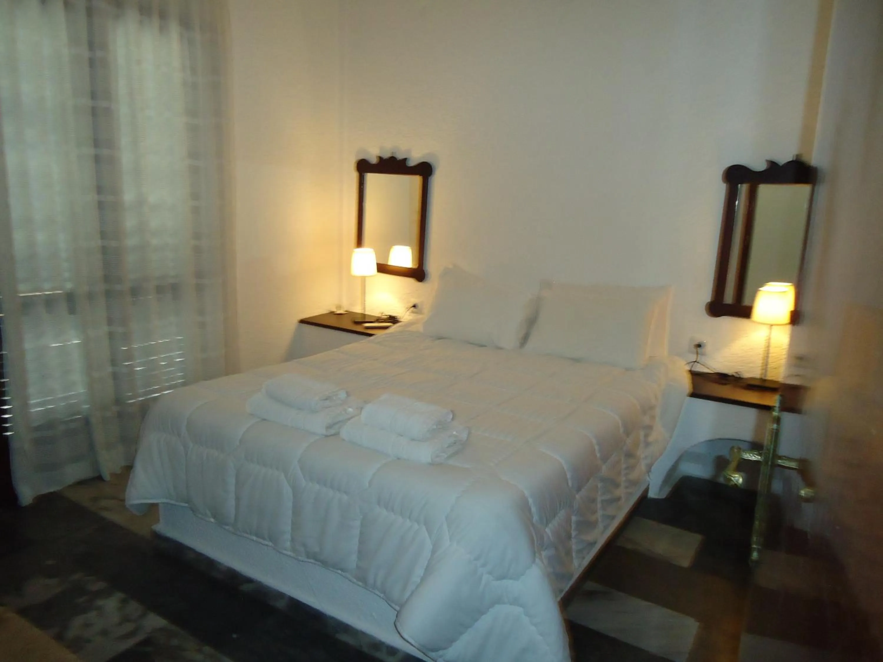 Bed in Vangelis Villas