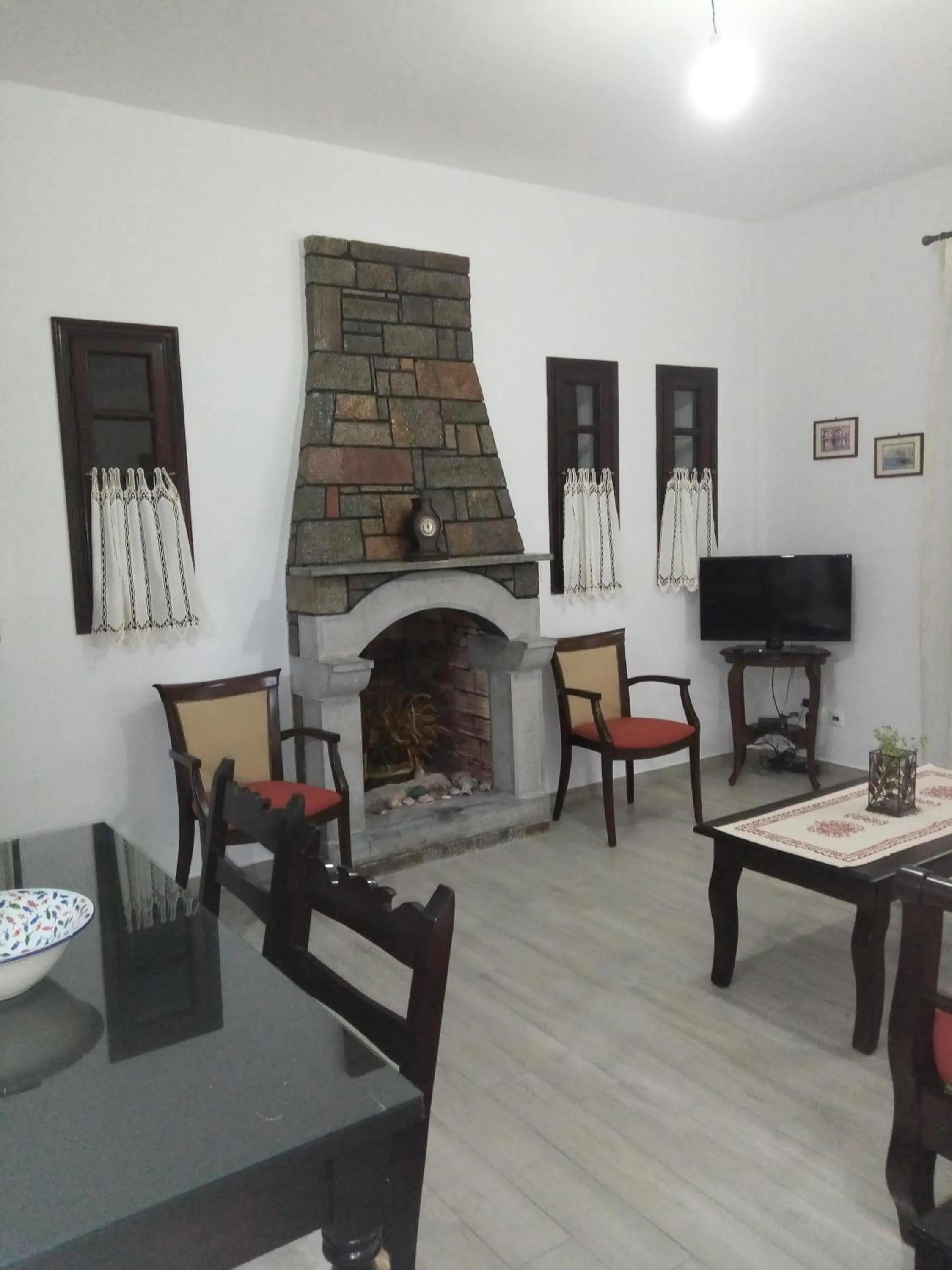 Living room in Vangelis Villas