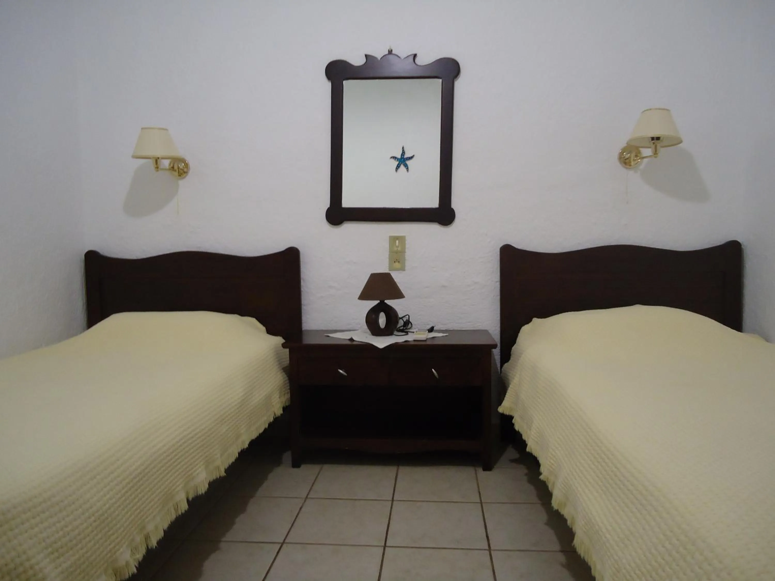 Bed in Vangelis Villas