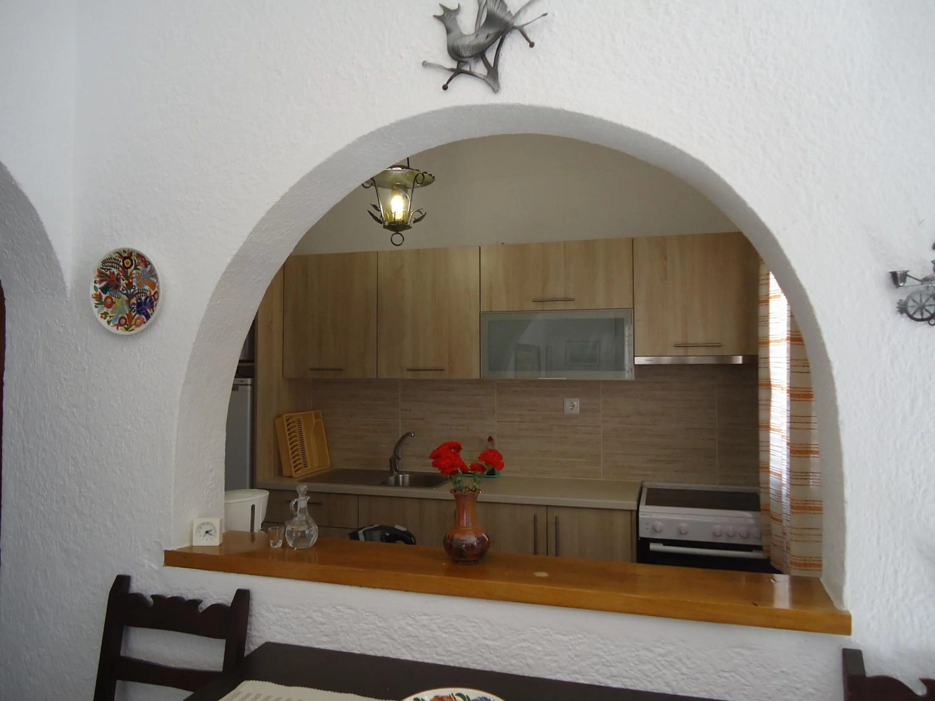 Kitchen or kitchenette in Vangelis Villas