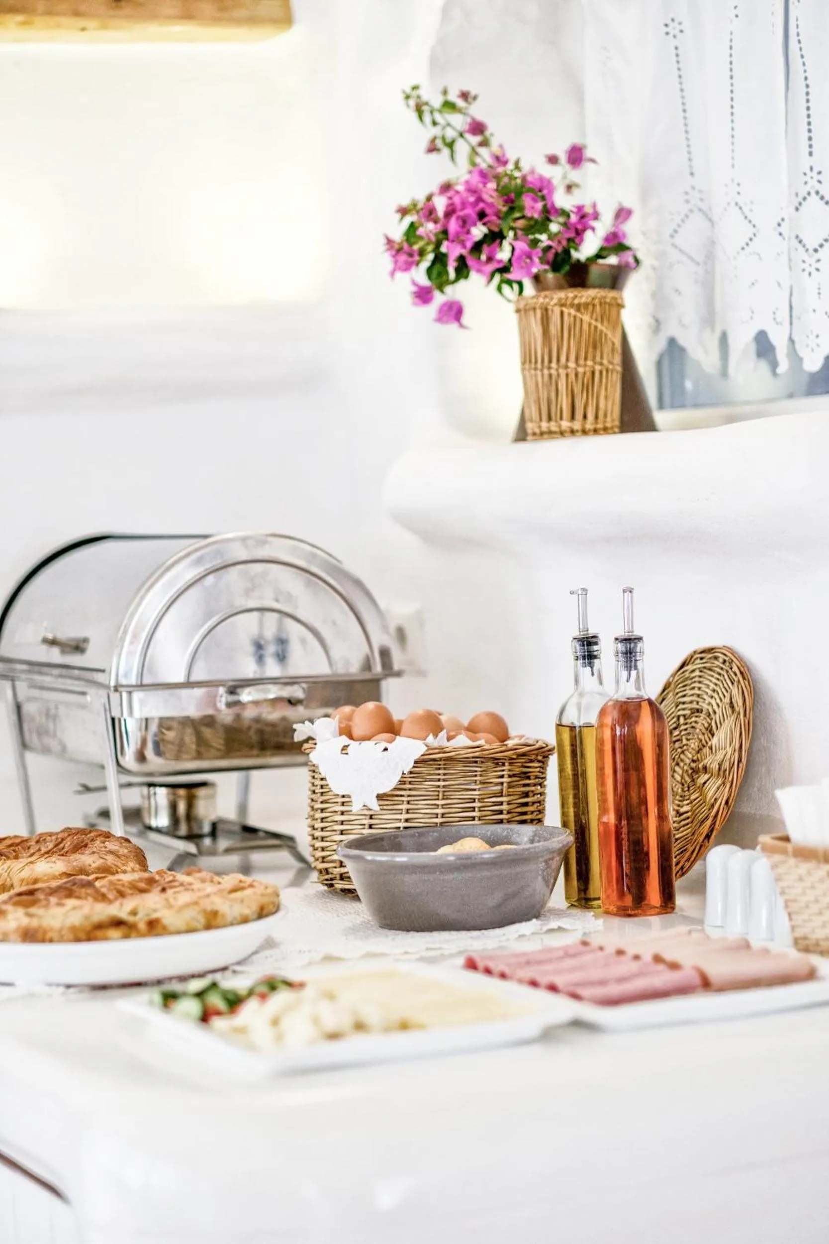 Buffet breakfast in Orkos Beach Hotel