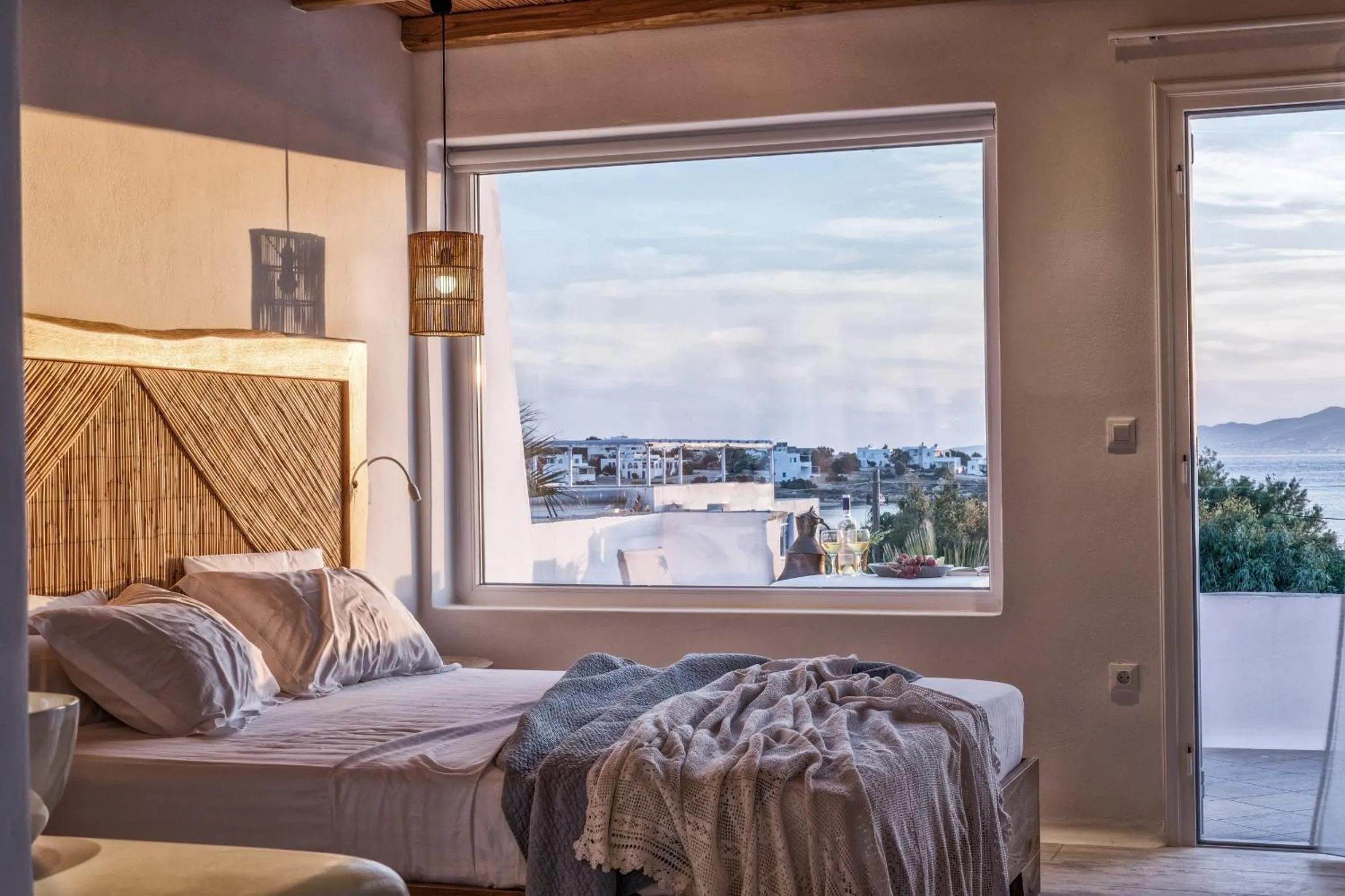 Bed in Orkos Beach Hotel