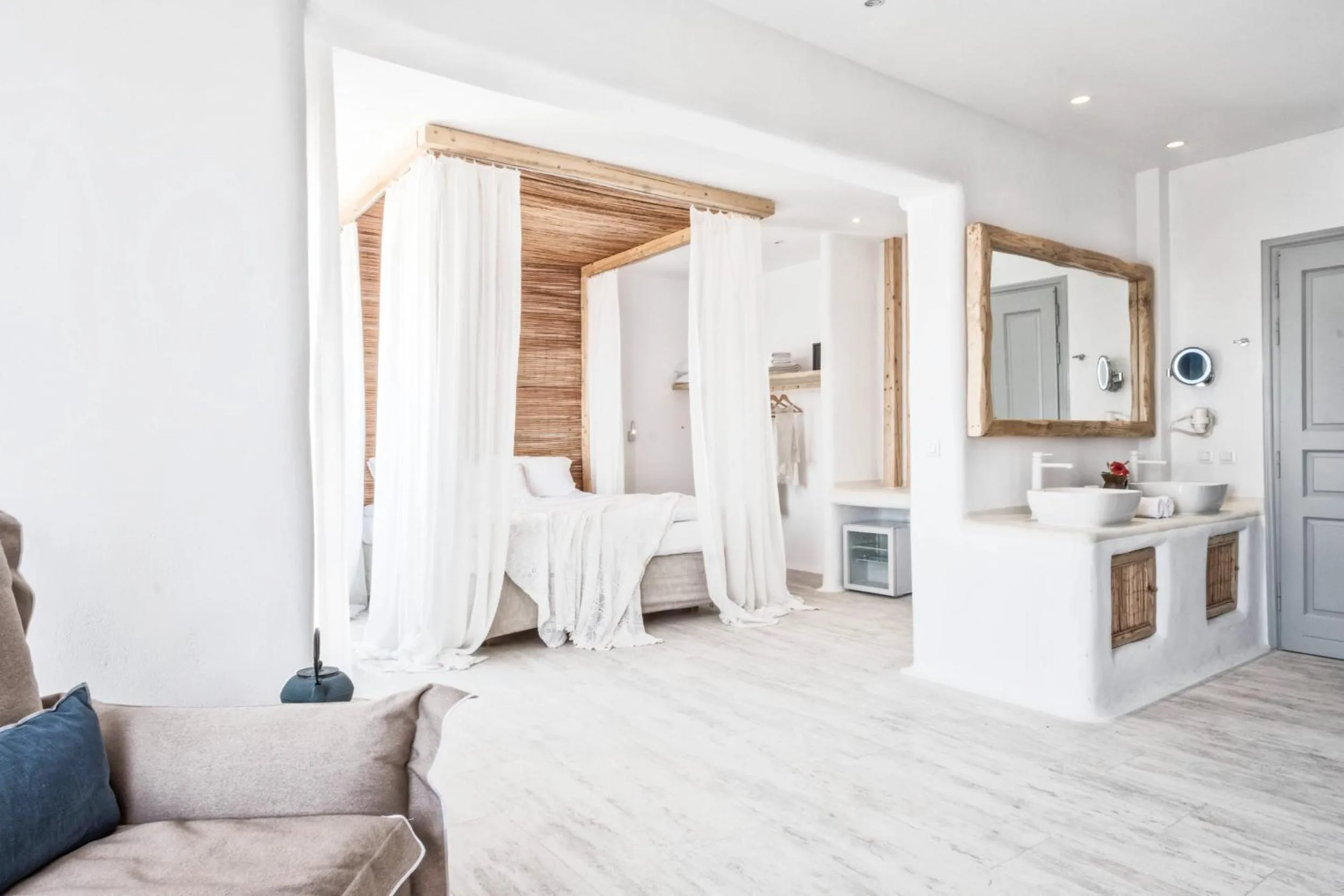 Bed in Orkos Beach Hotel