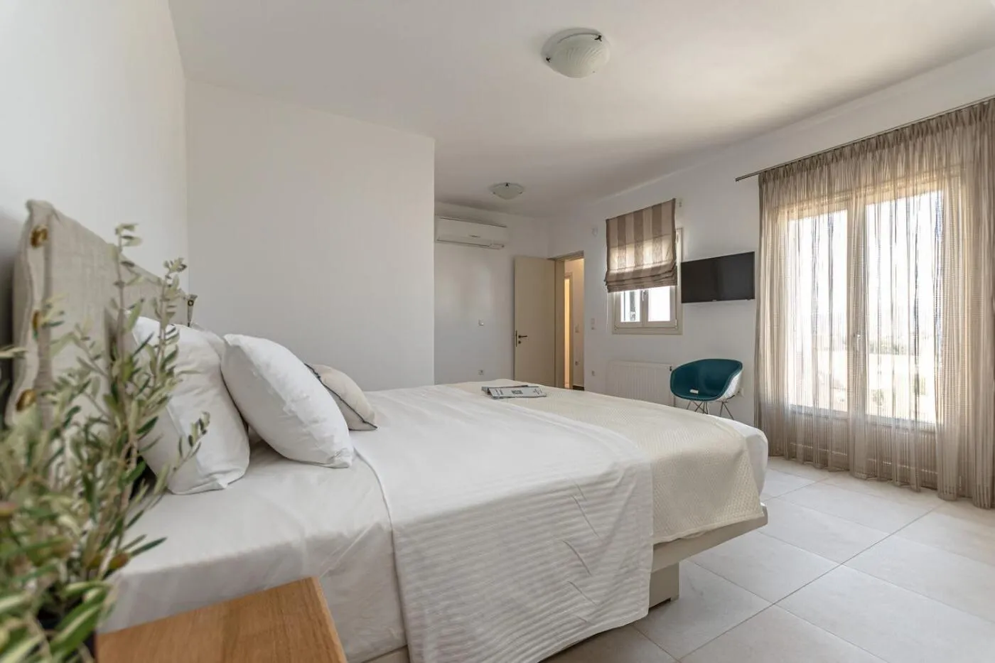 Bedroom, Bed in Orkos Beach Hotel