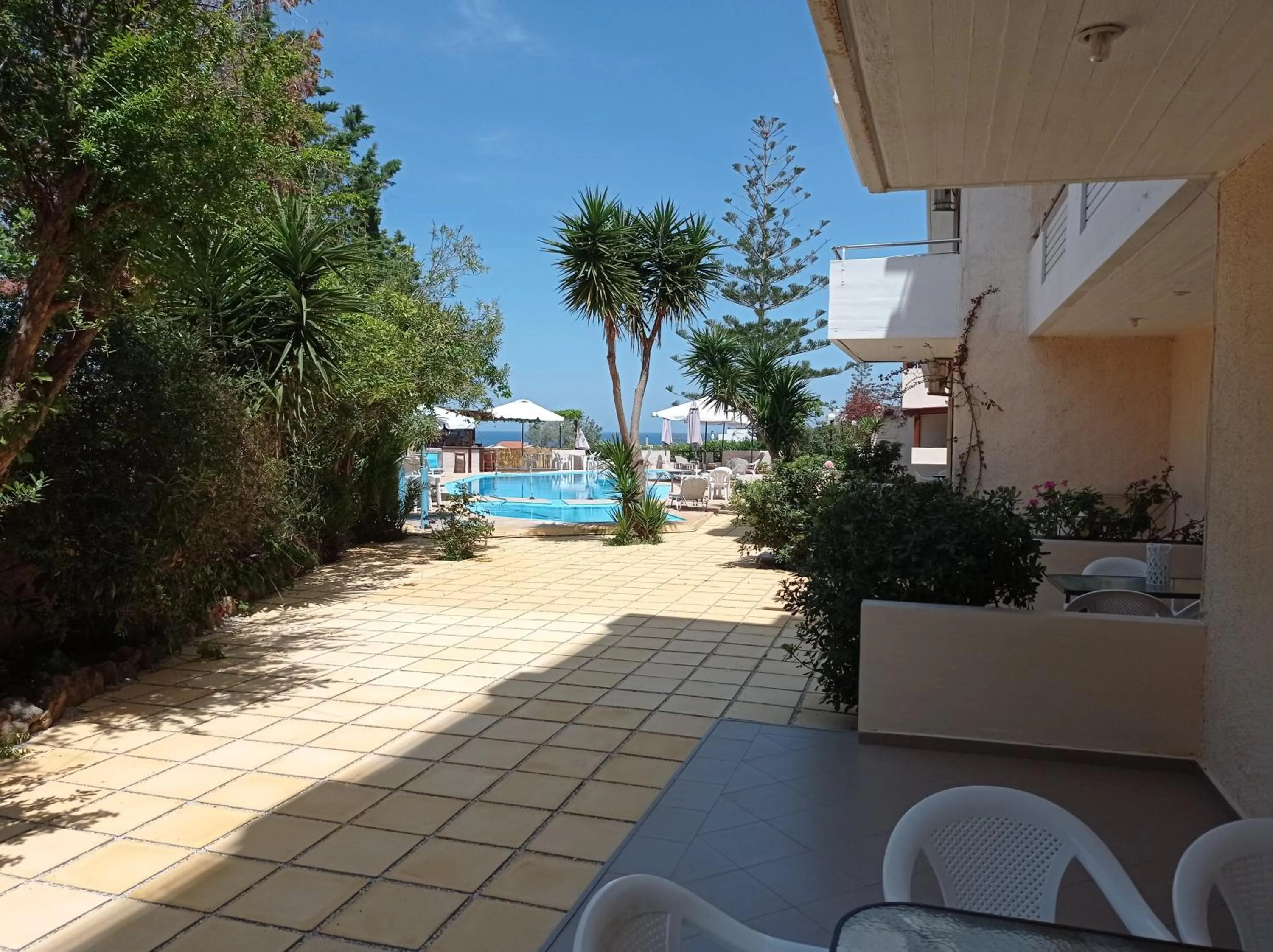 Pool view in Alexandros Studios