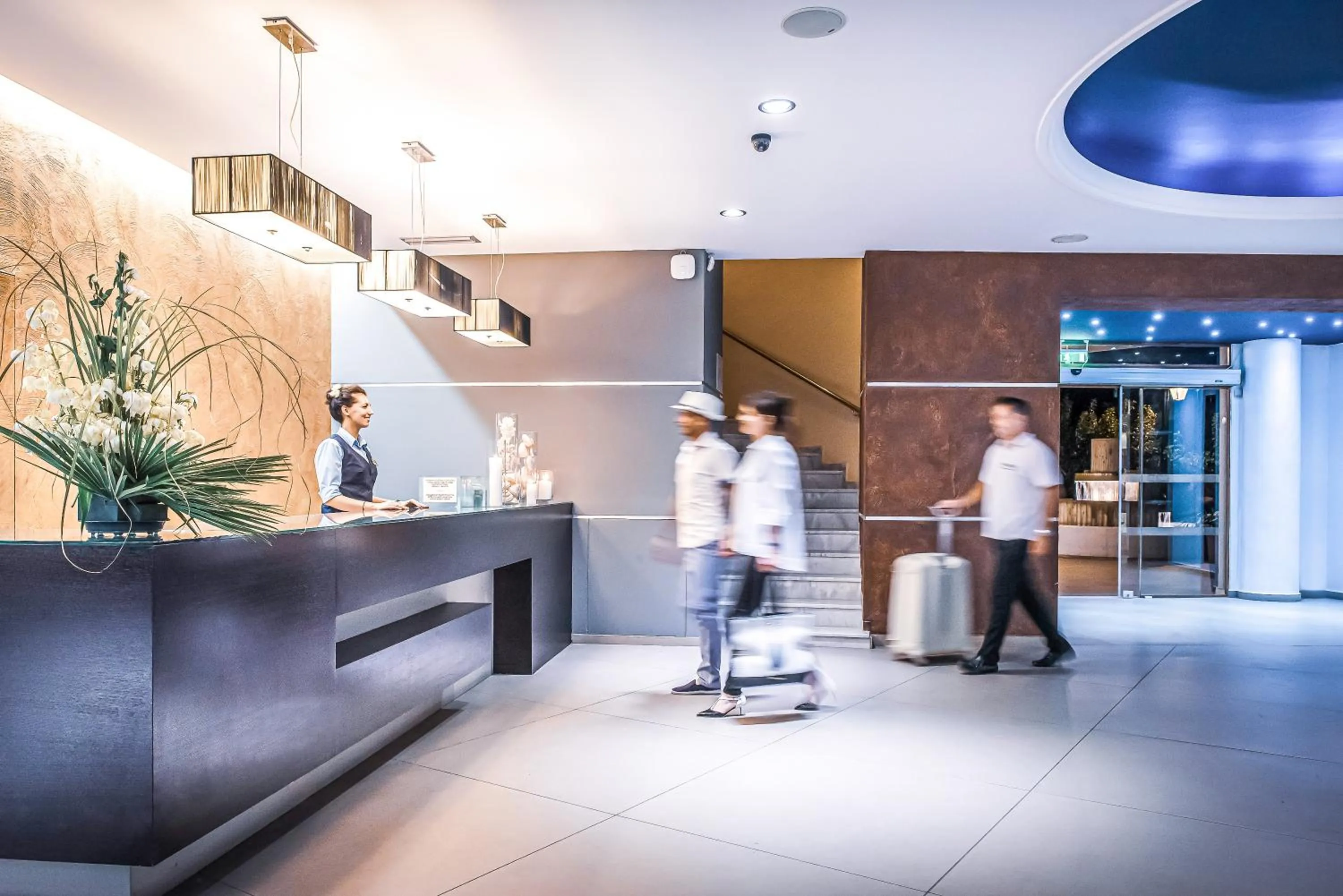 Staff in Blue Bay Resort Hotel