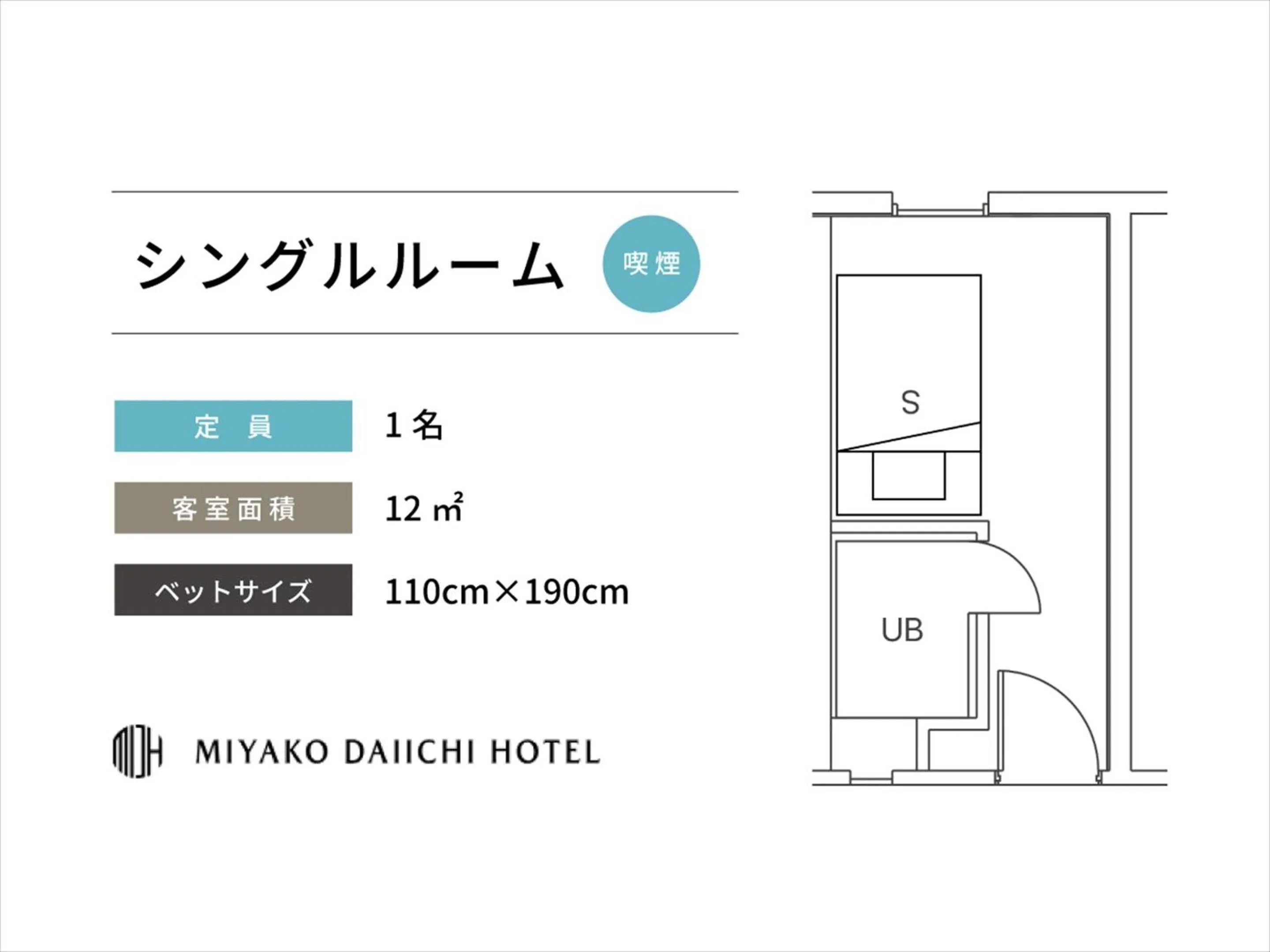 Photo of the whole room in Miyako Daiichi Hotel