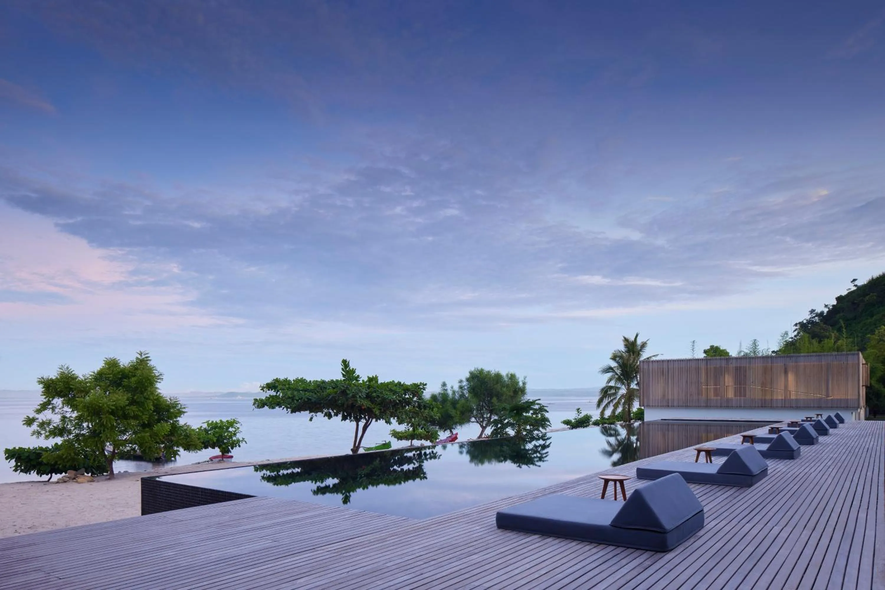 Pool view in Innit Lombok