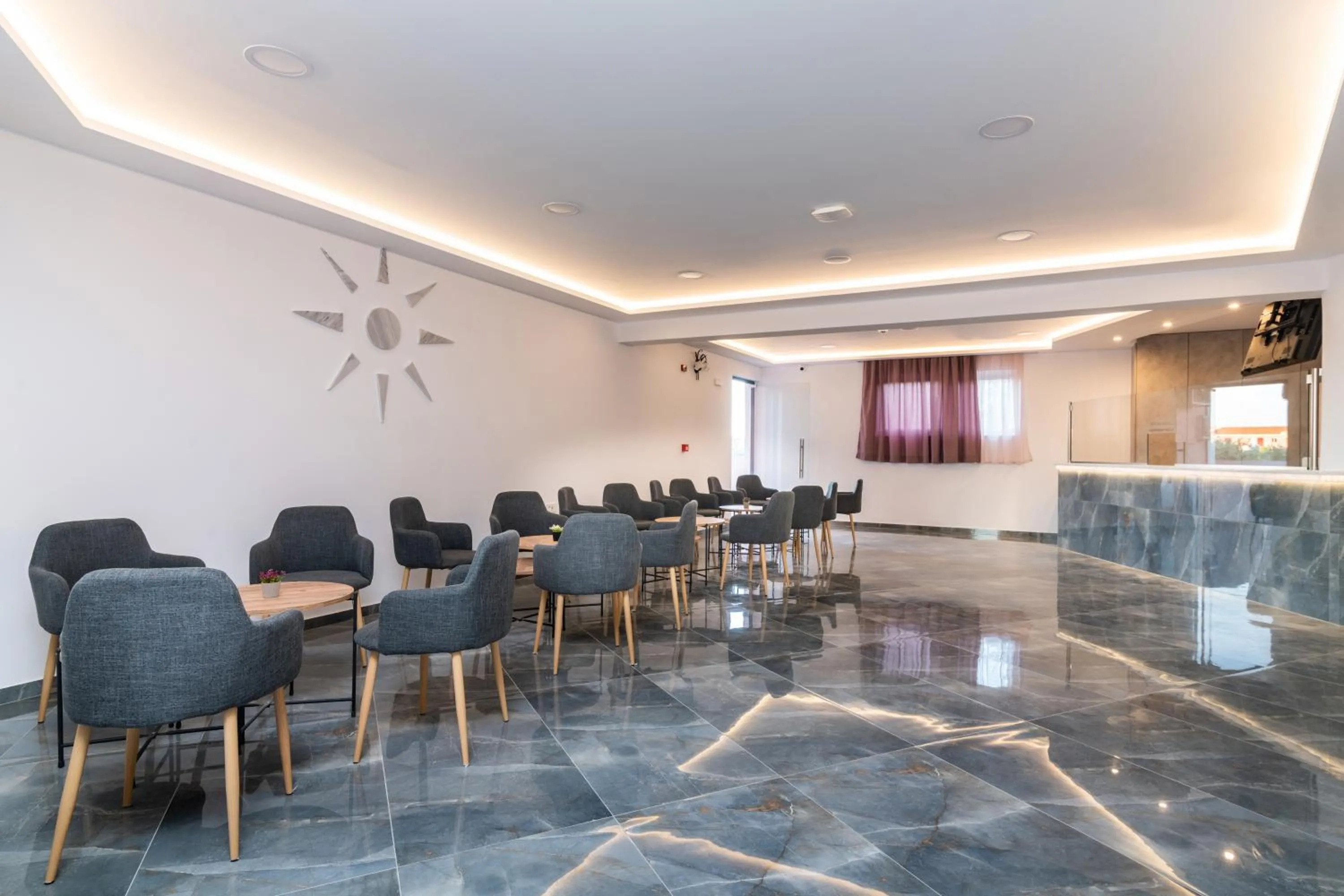 Lobby or reception in Savvas Hotel