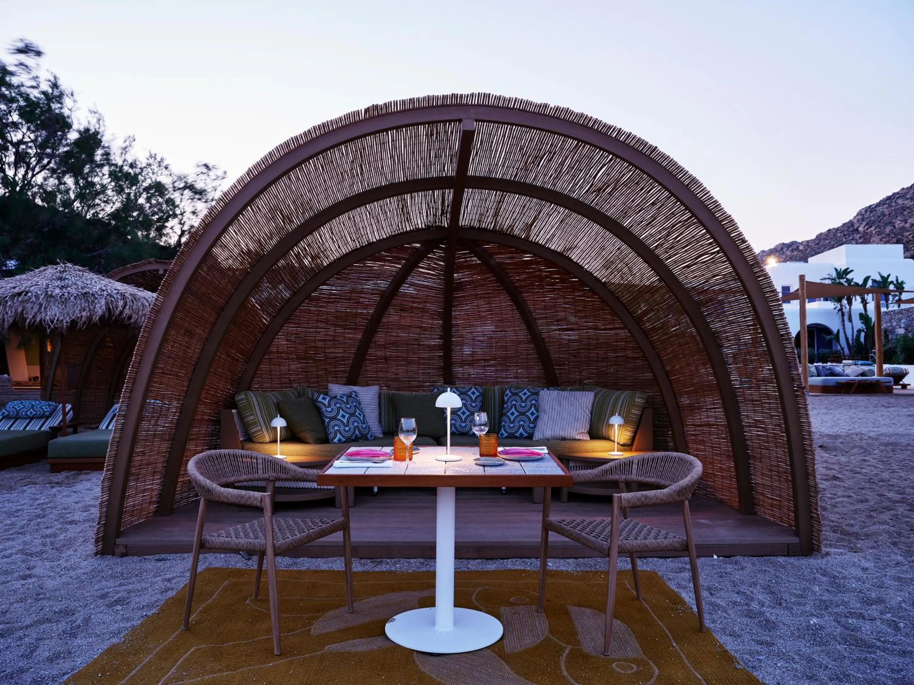 Dining area in Myconian Sunrise Relais & Chateaux Hotel