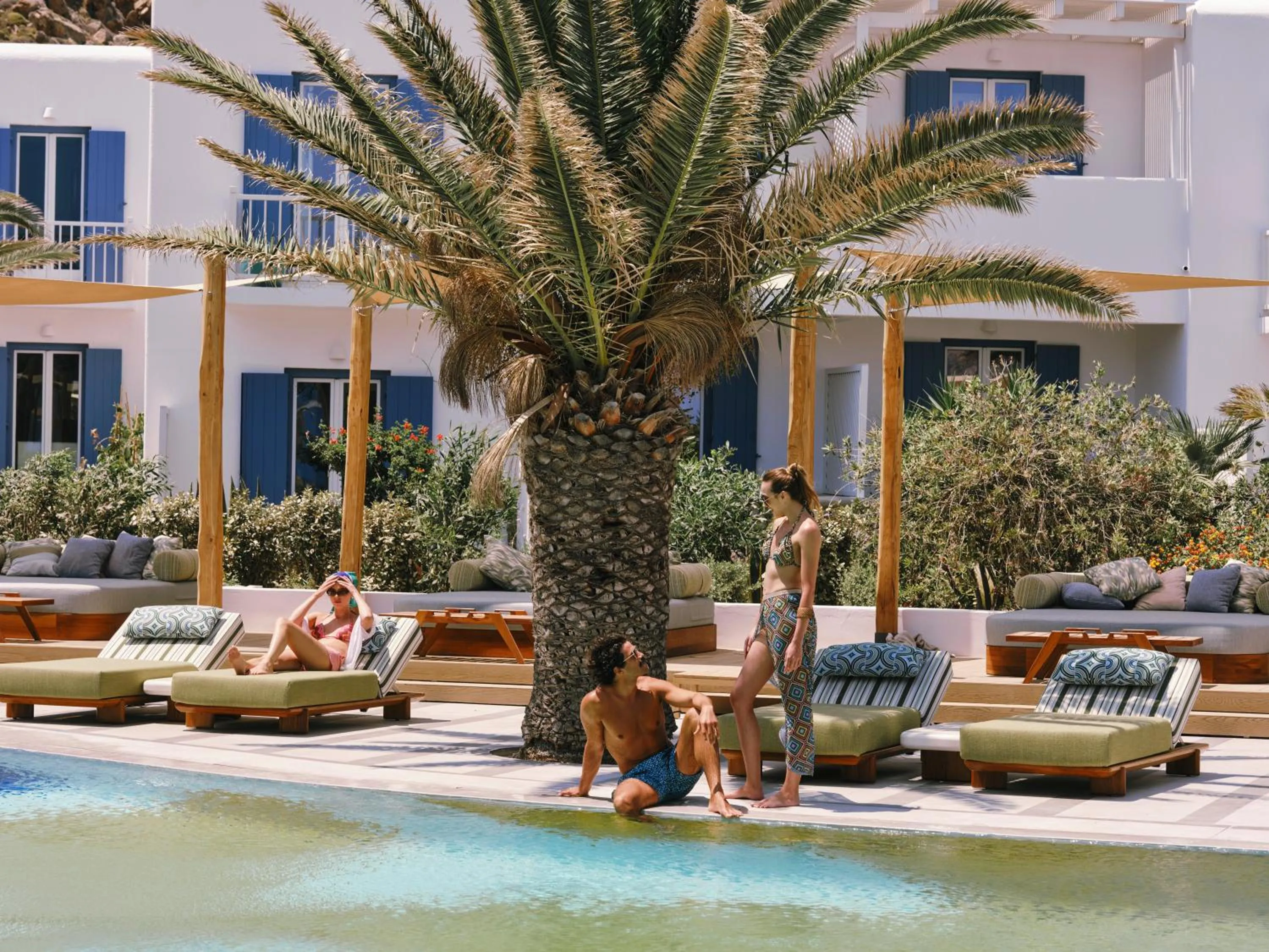 Swimming pool in Myconian Sunrise Relais & Chateaux Hotel