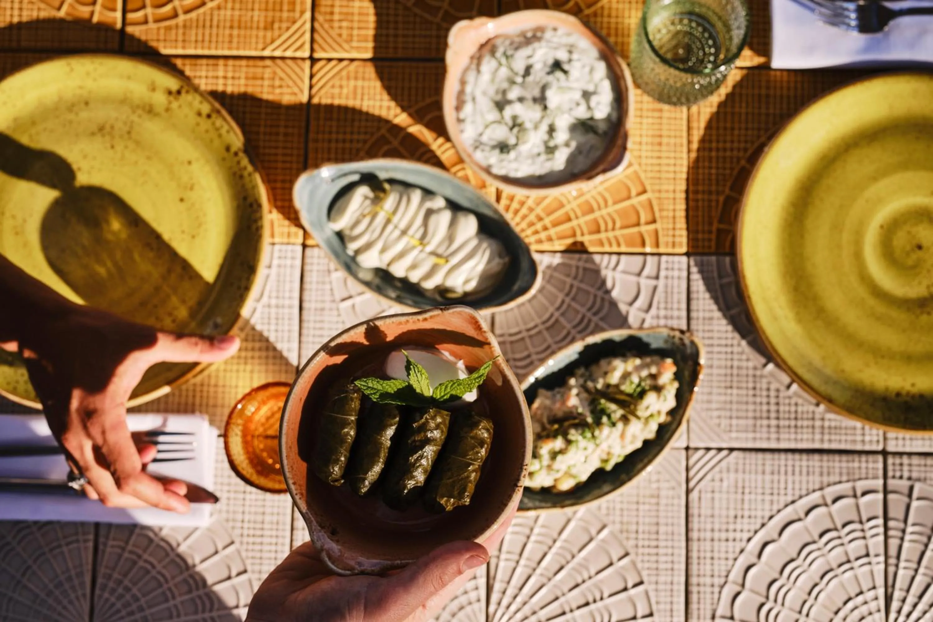 Food and drinks in Myconian Sunrise Relais & Chateaux Hotel