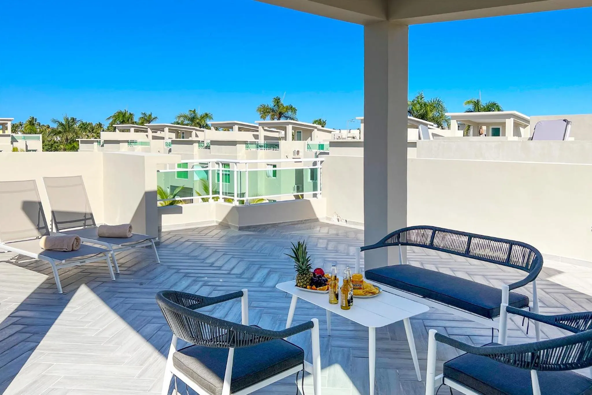 Seating area in Playa Palmera Beach Resort