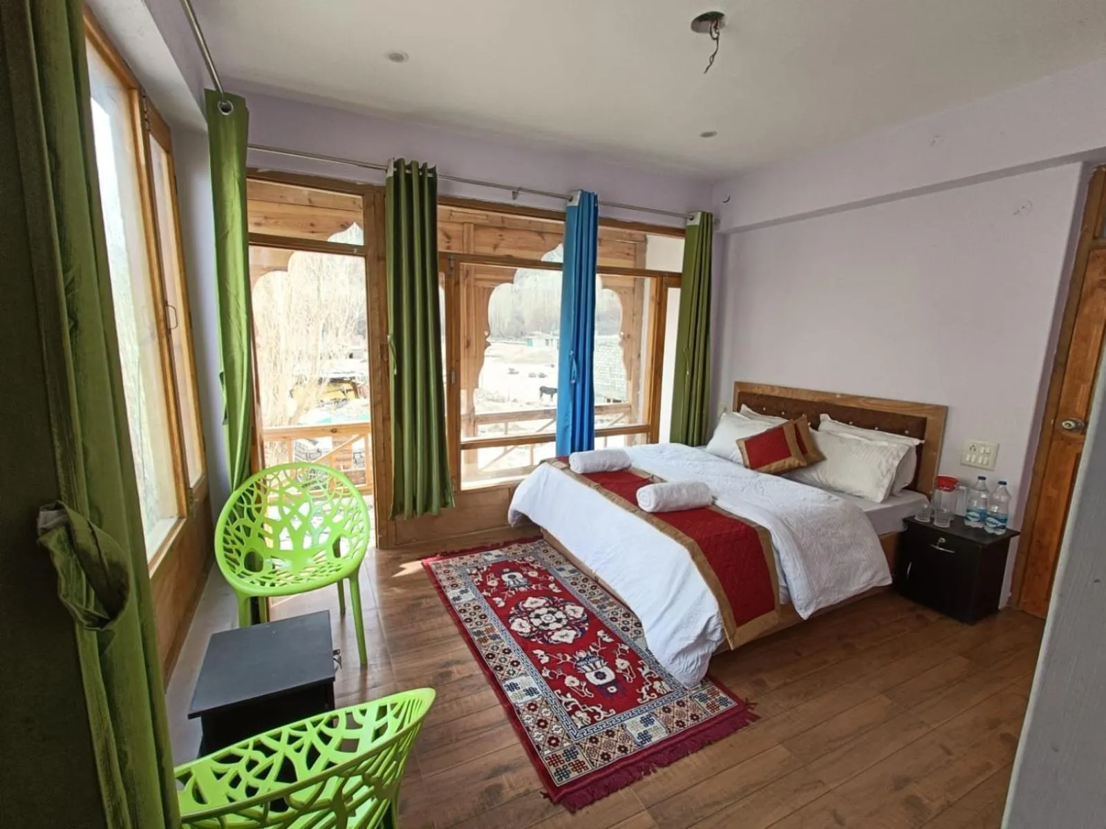 Bed in Hotel The Stone Palace-Turtuk