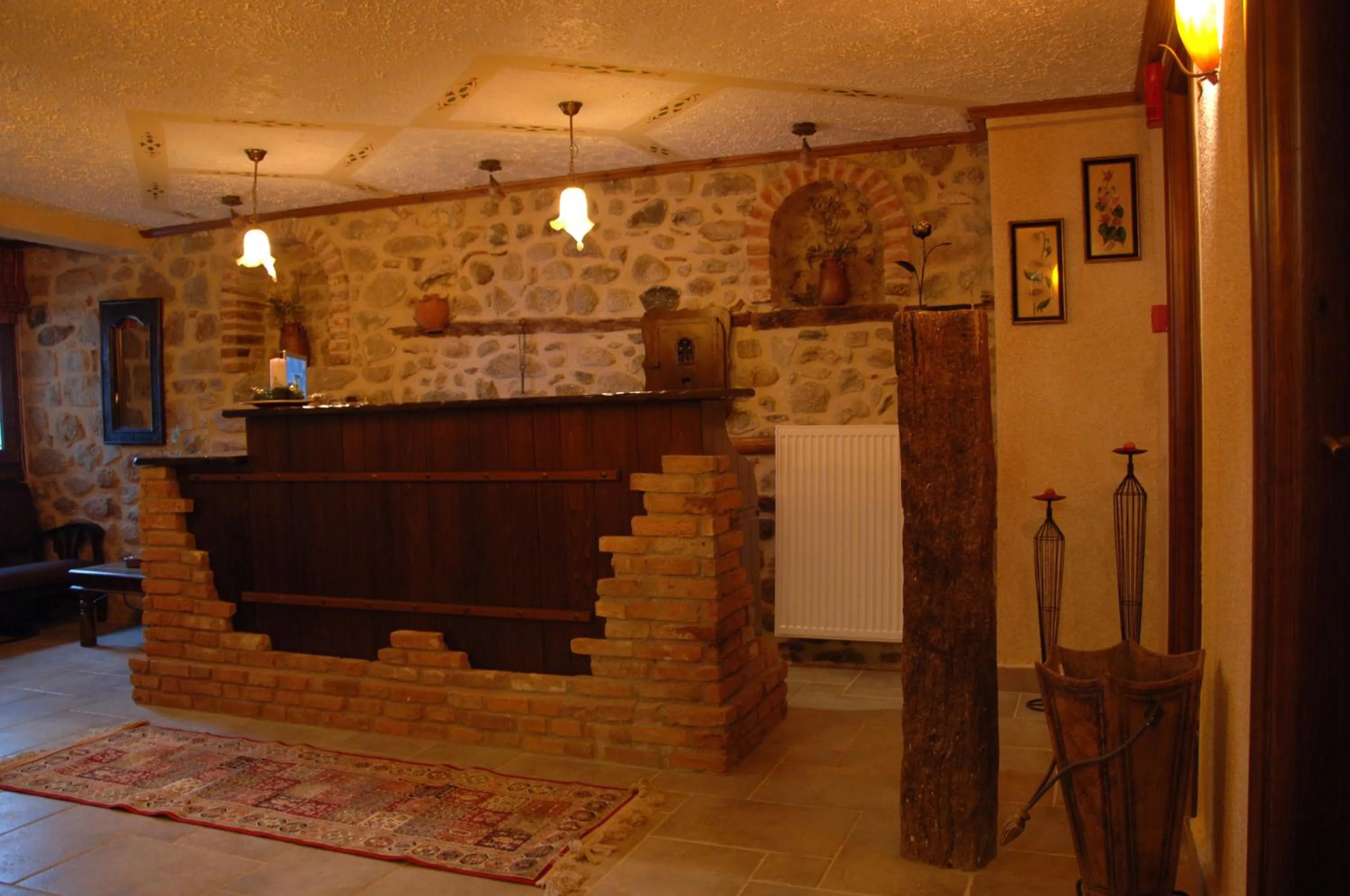 Lobby or reception in Archontiko Mesohori Meteora