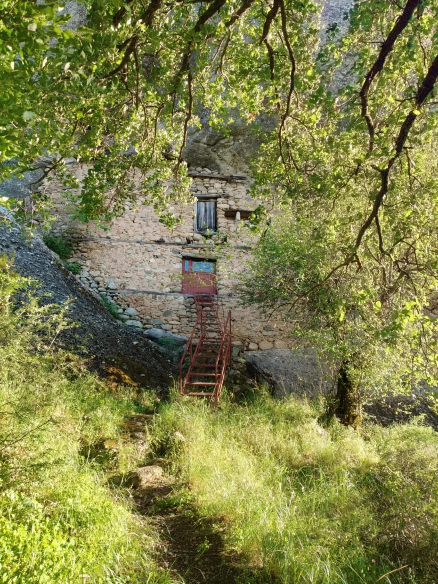 Natural landscape in Archontiko Mesohori Meteora