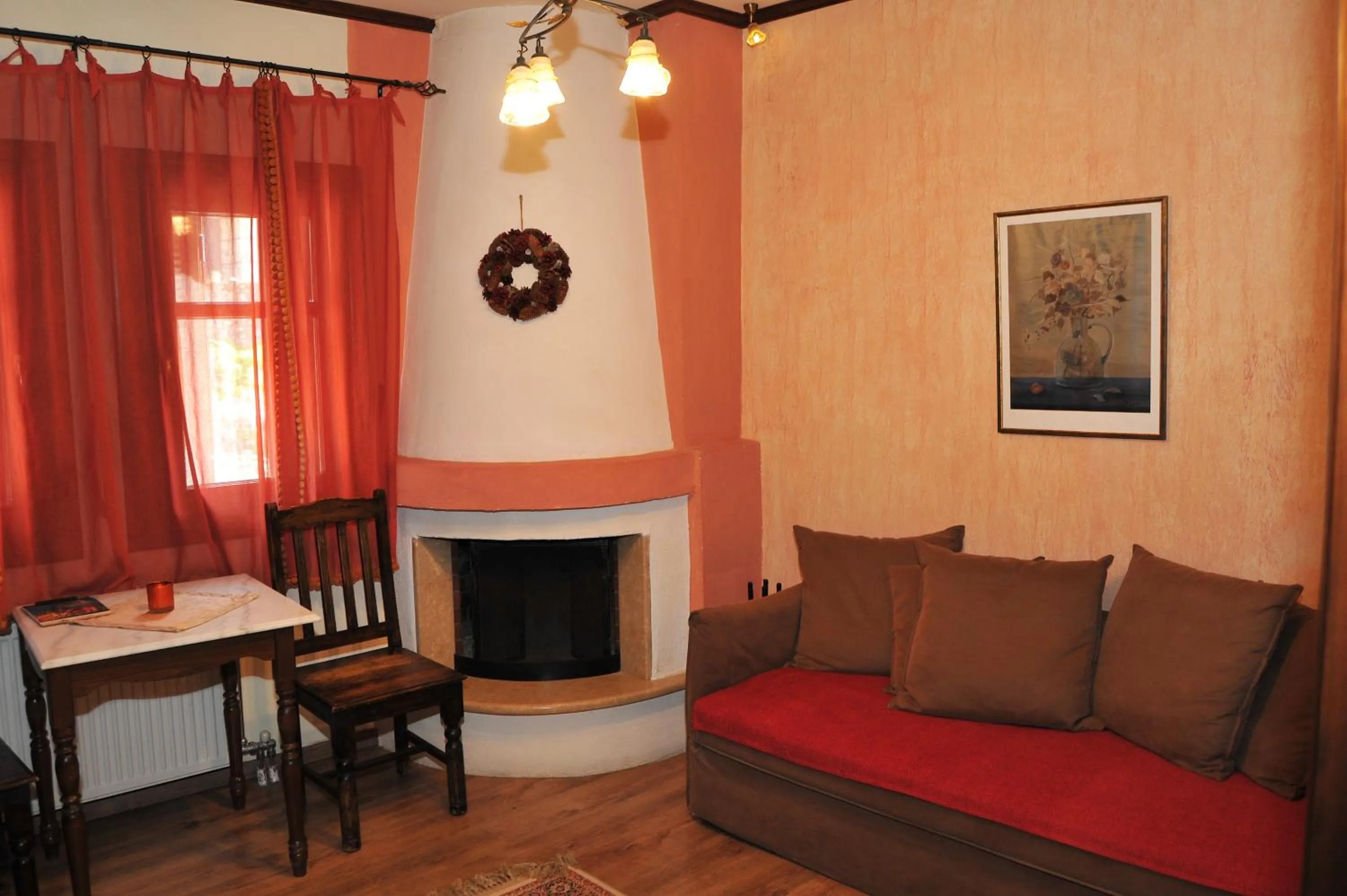 Seating area in Archontiko Mesohori Meteora