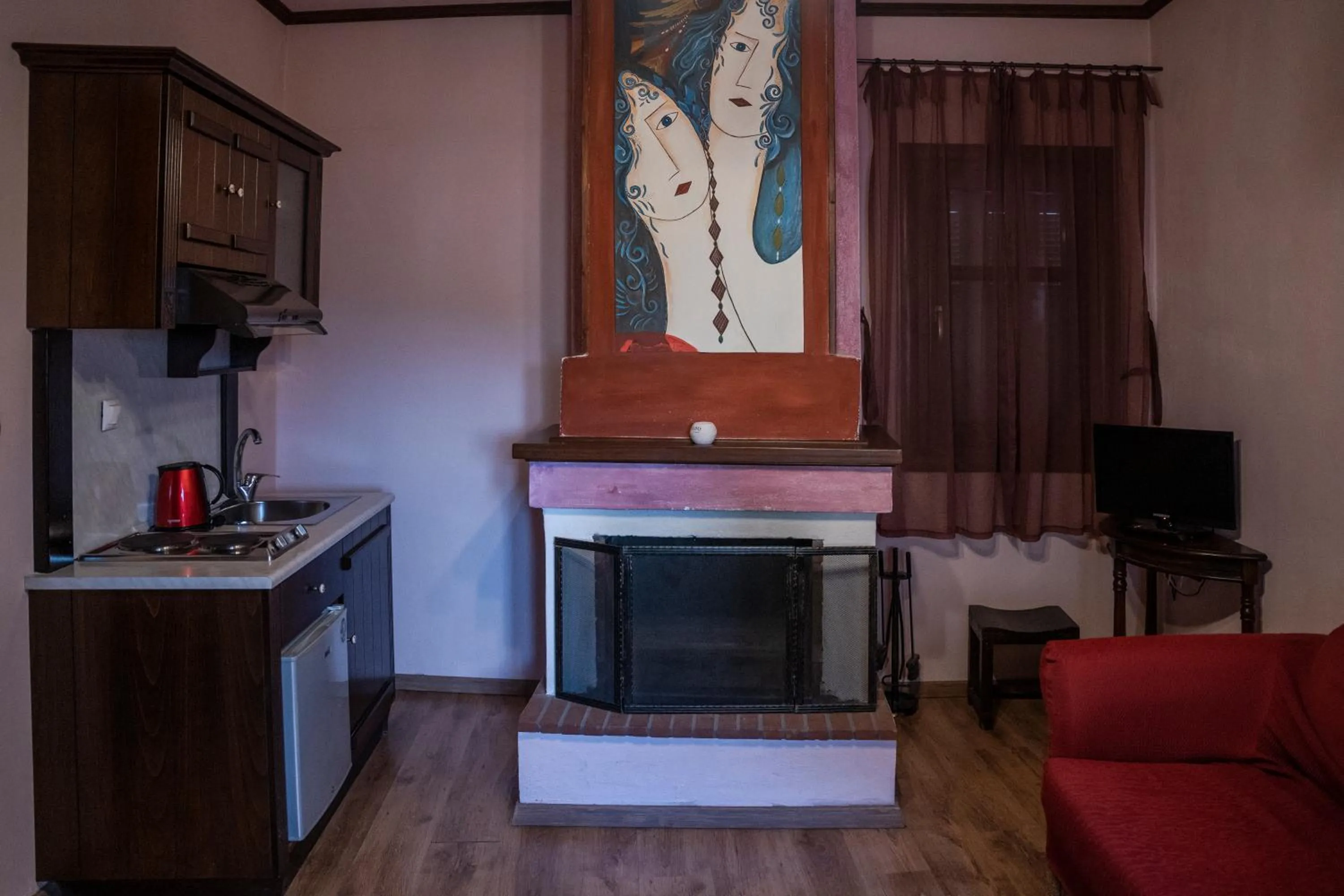 Living room in Archontiko Mesohori Meteora