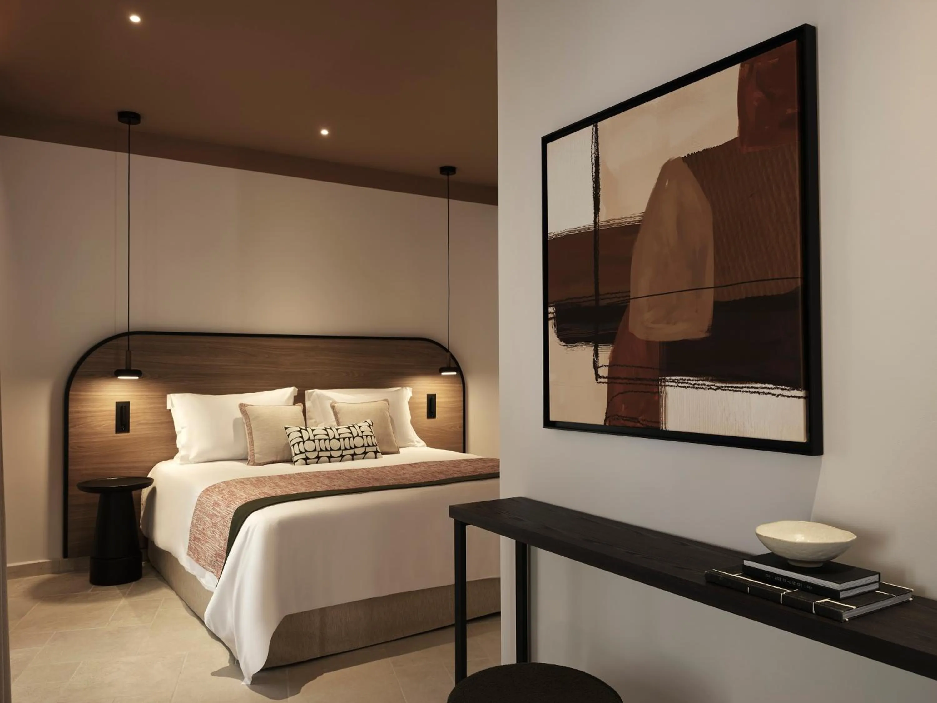 Bedroom, Bed in NAUMA PAROS Design Boutique Hotel-Adults Only