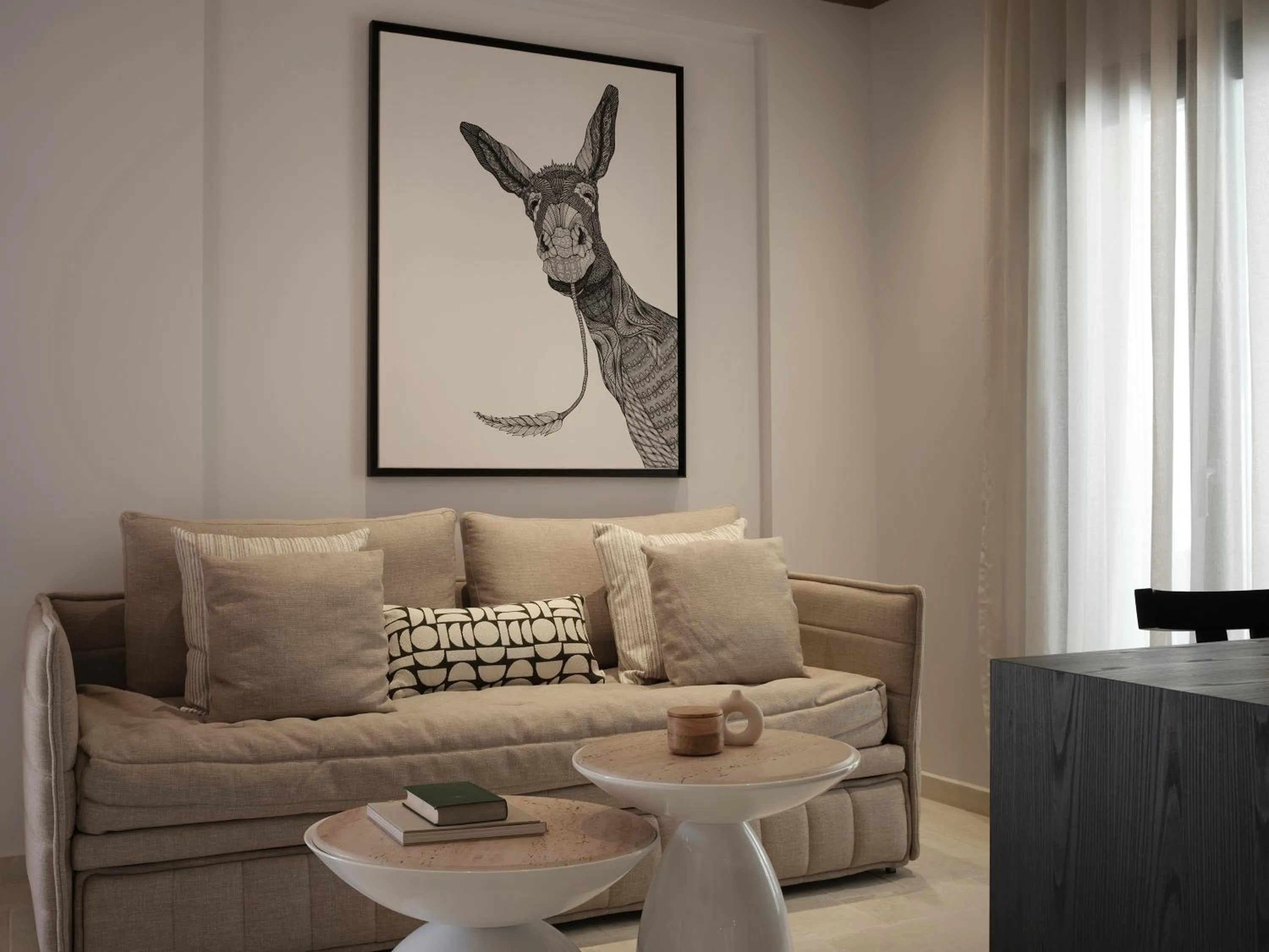 Living room in NAUMA PAROS Design Boutique Hotel-Adults Only