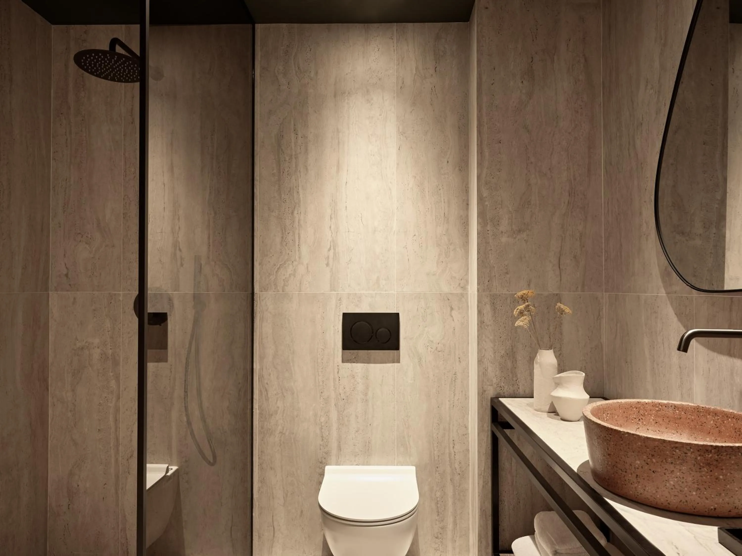 Shower in NAUMA PAROS Design Boutique Hotel-Adults Only