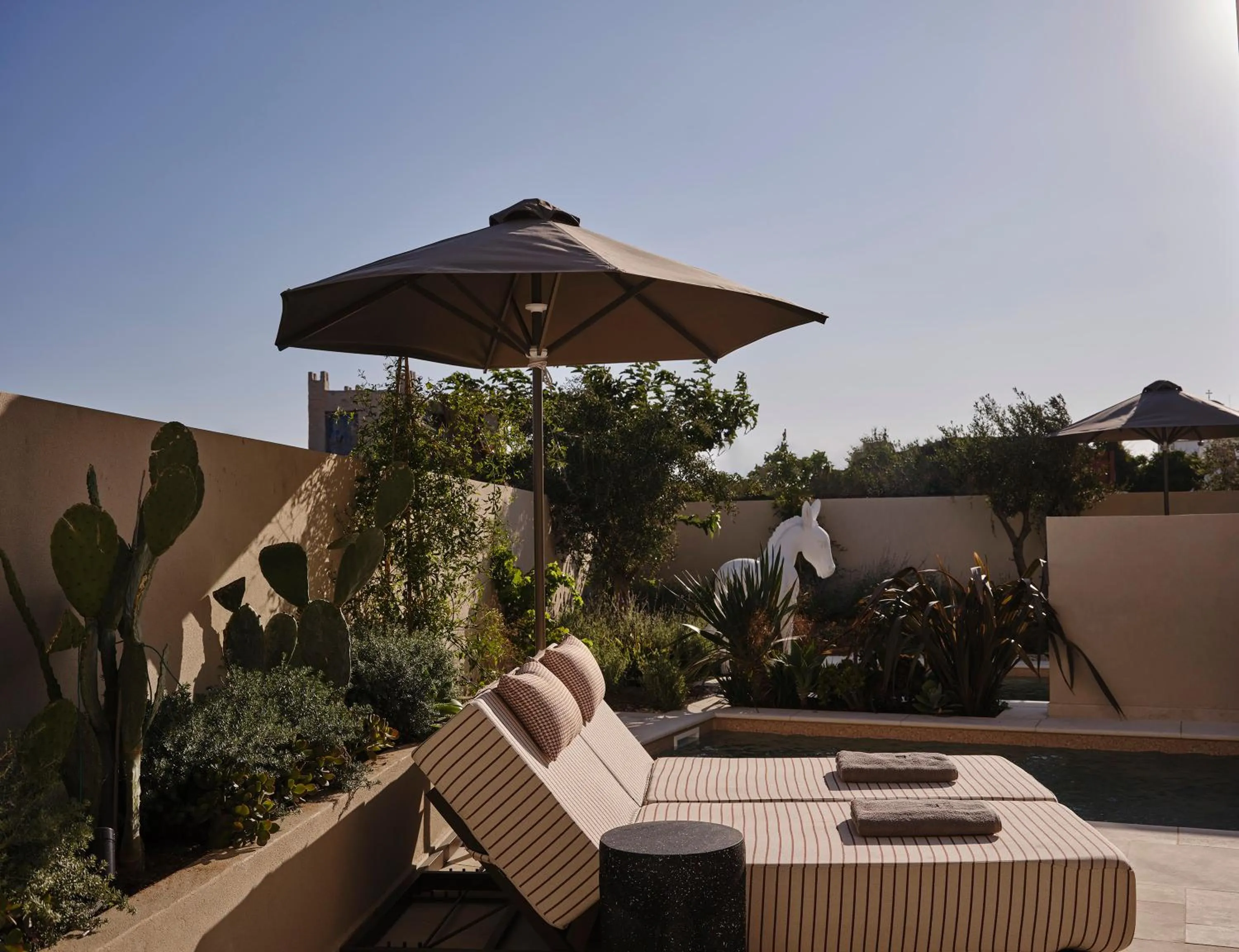 sunbed in NAUMA PAROS Design Boutique Hotel-Adults Only