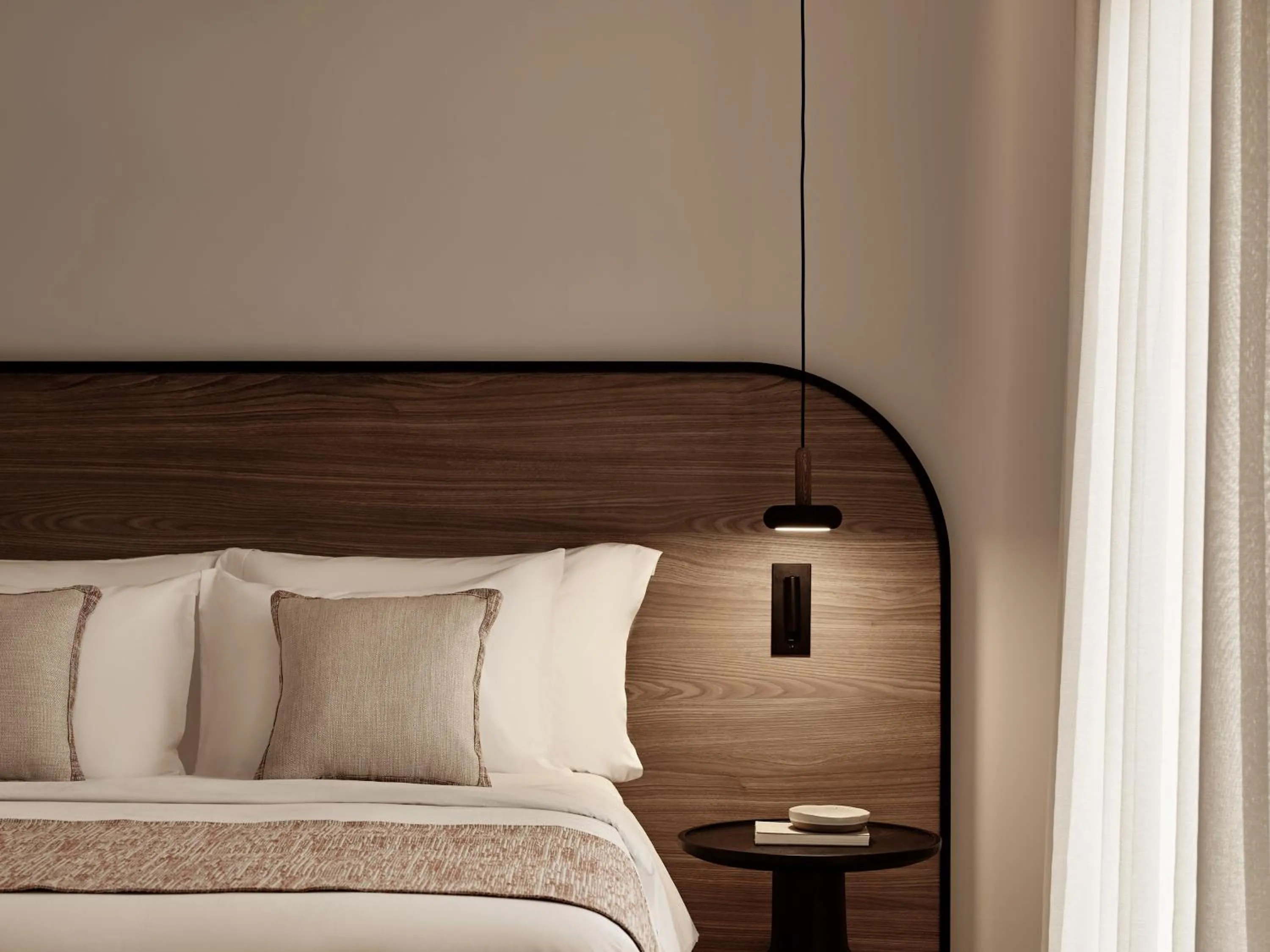 Bed in NAUMA PAROS Design Boutique Hotel-Adults Only